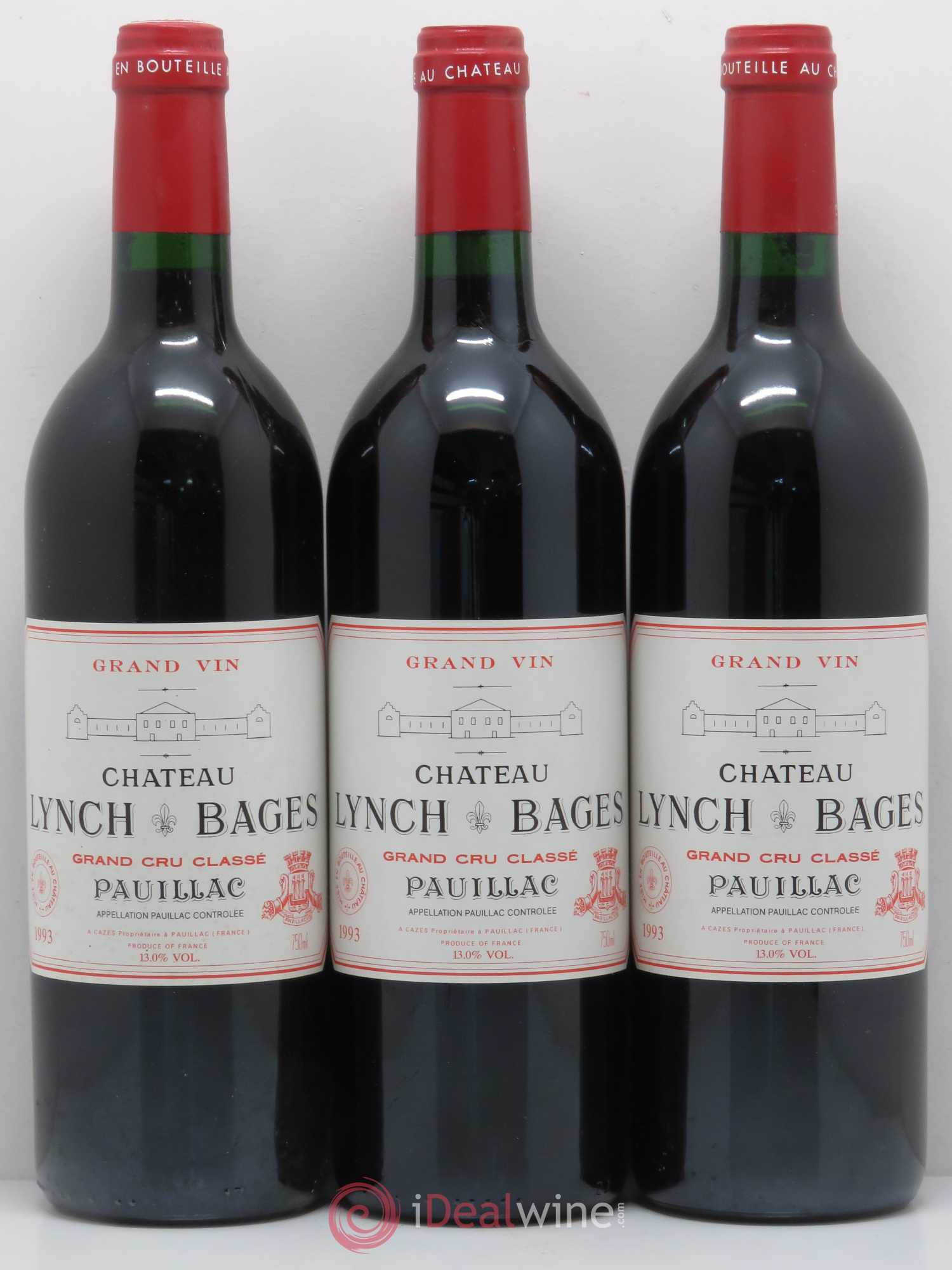 Château Lynch Bages 5ème Grand Cru Classé 1993 - Lot de 12 bouteilles - 2