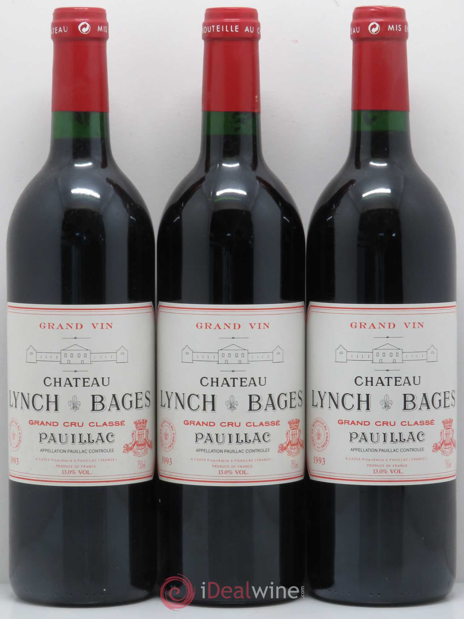 Château Lynch Bages 5ème Grand Cru Classé 1993 - Lot de 12 bouteilles - 3