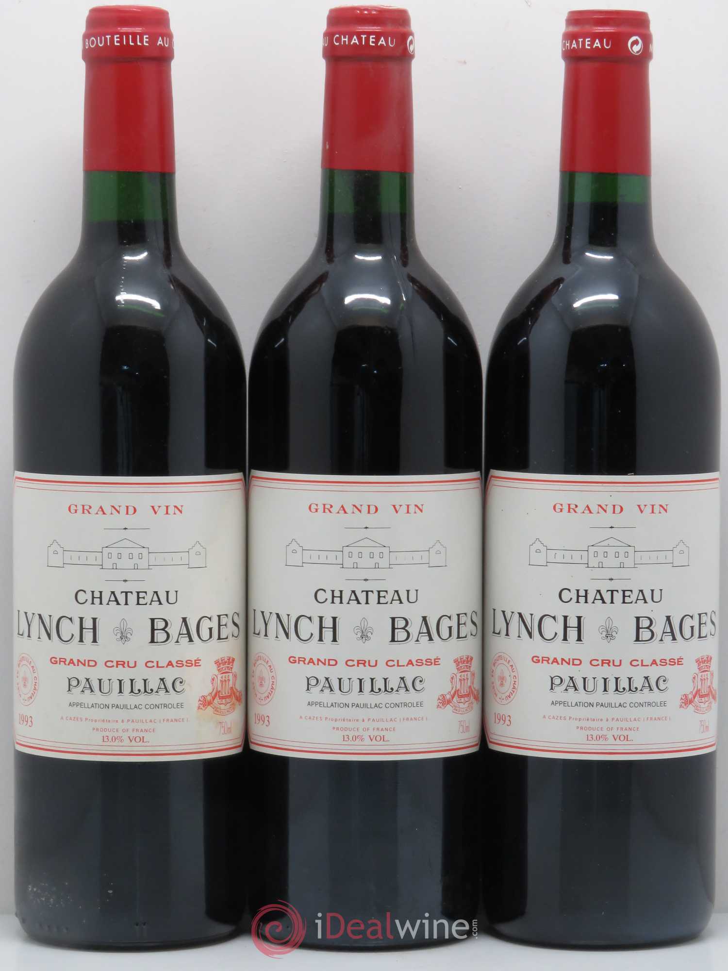 Château Lynch Bages 5ème Grand Cru Classé 1993 - Lot de 12 bouteilles - 4