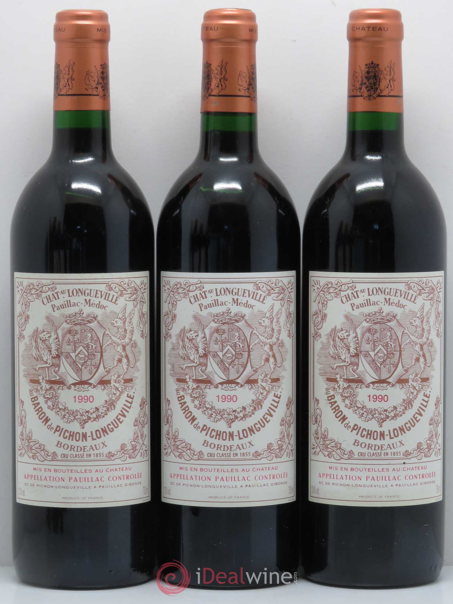 Pichon Longueville Baron 2ème Grand Cru Classé 1990 - Lot de 6 bouteilles - 1