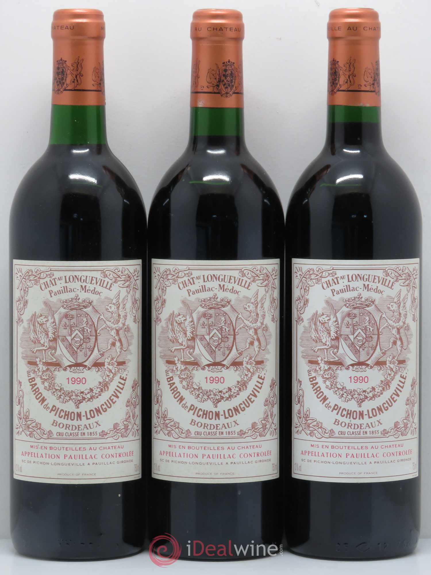 Pichon Longueville Baron 2ème Grand Cru Classé 1990 - Lot de 6 bouteilles - 2