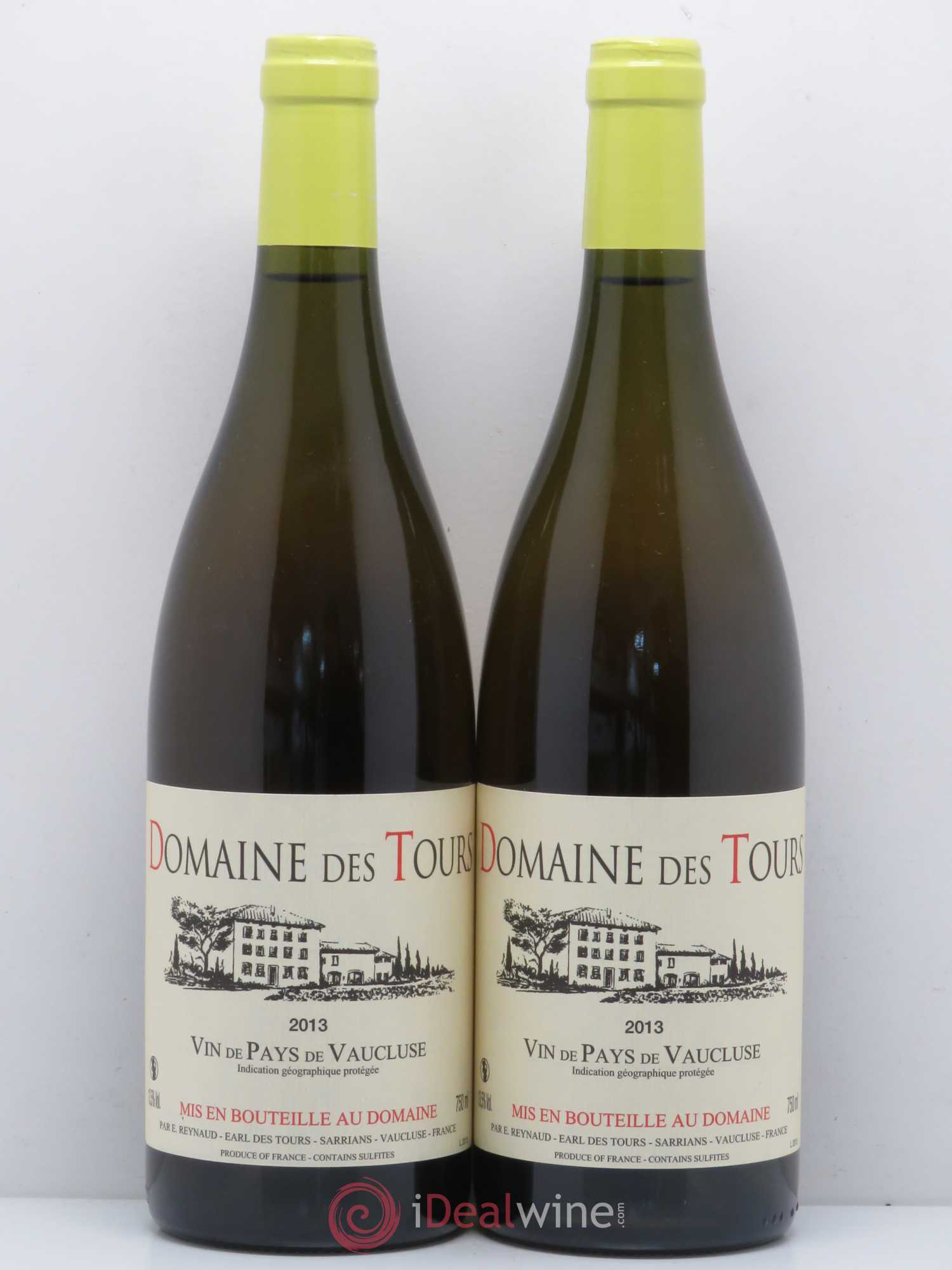 Vaucluse (Vin de Pays de Vaucluse) Domaine des Tours Emmanuel Reynaud 2013 - Lot de 2 bouteilles - 0