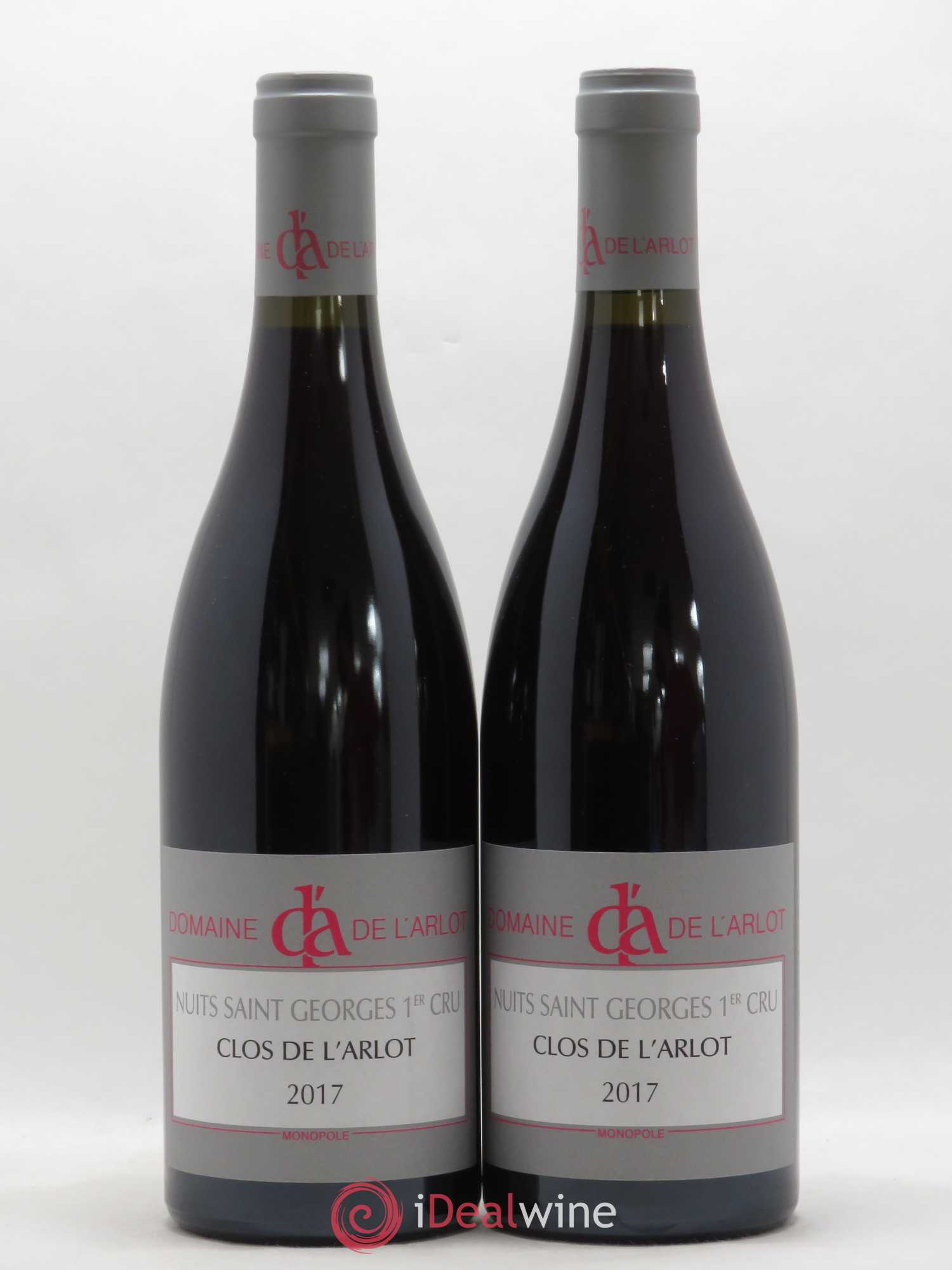 Nuits-Saint-Georges 1er Cru Clos de l'Arlot Domaine de l'Arlot 2017 - Lot de 2 bouteilles - 0