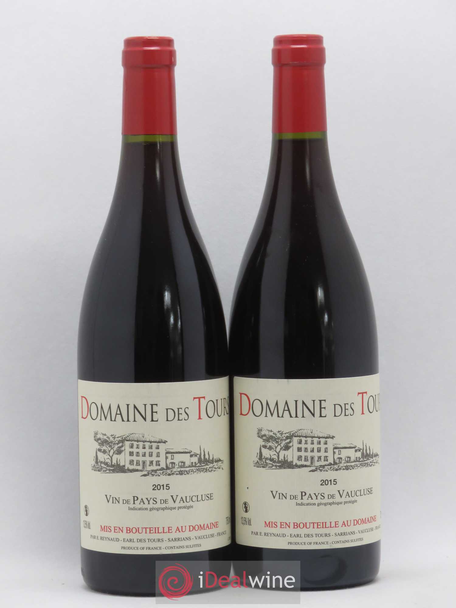 Vaucluse (Vin de Pays de Vaucluse) Domaine des Tours Emmanuel Reynaud 2015 - Lot de 2 bouteilles - 0