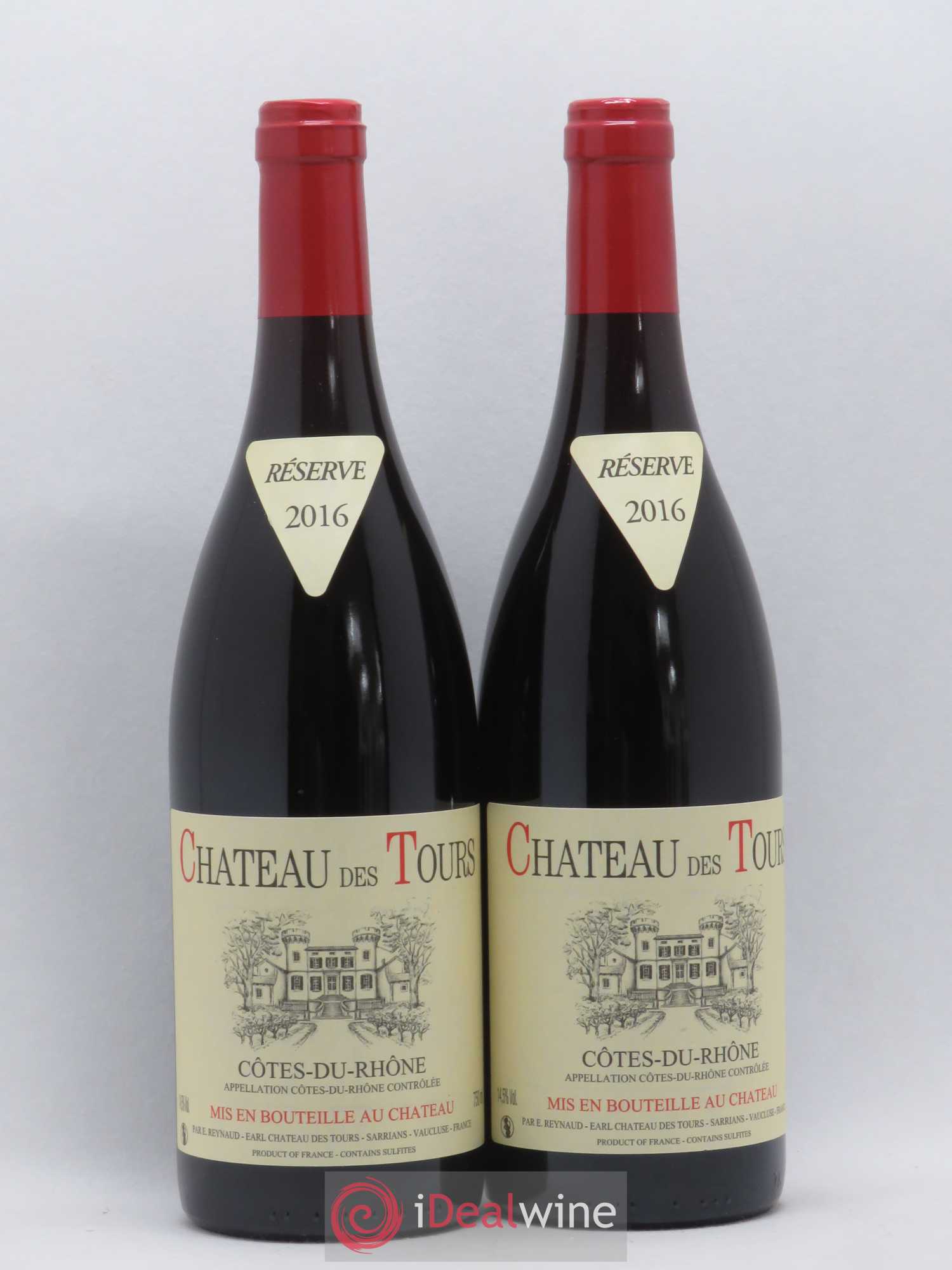 Côtes-du-Rhône Château des Tours Emmanuel Reynaud 2016 - Lot de 2 bouteilles - 0