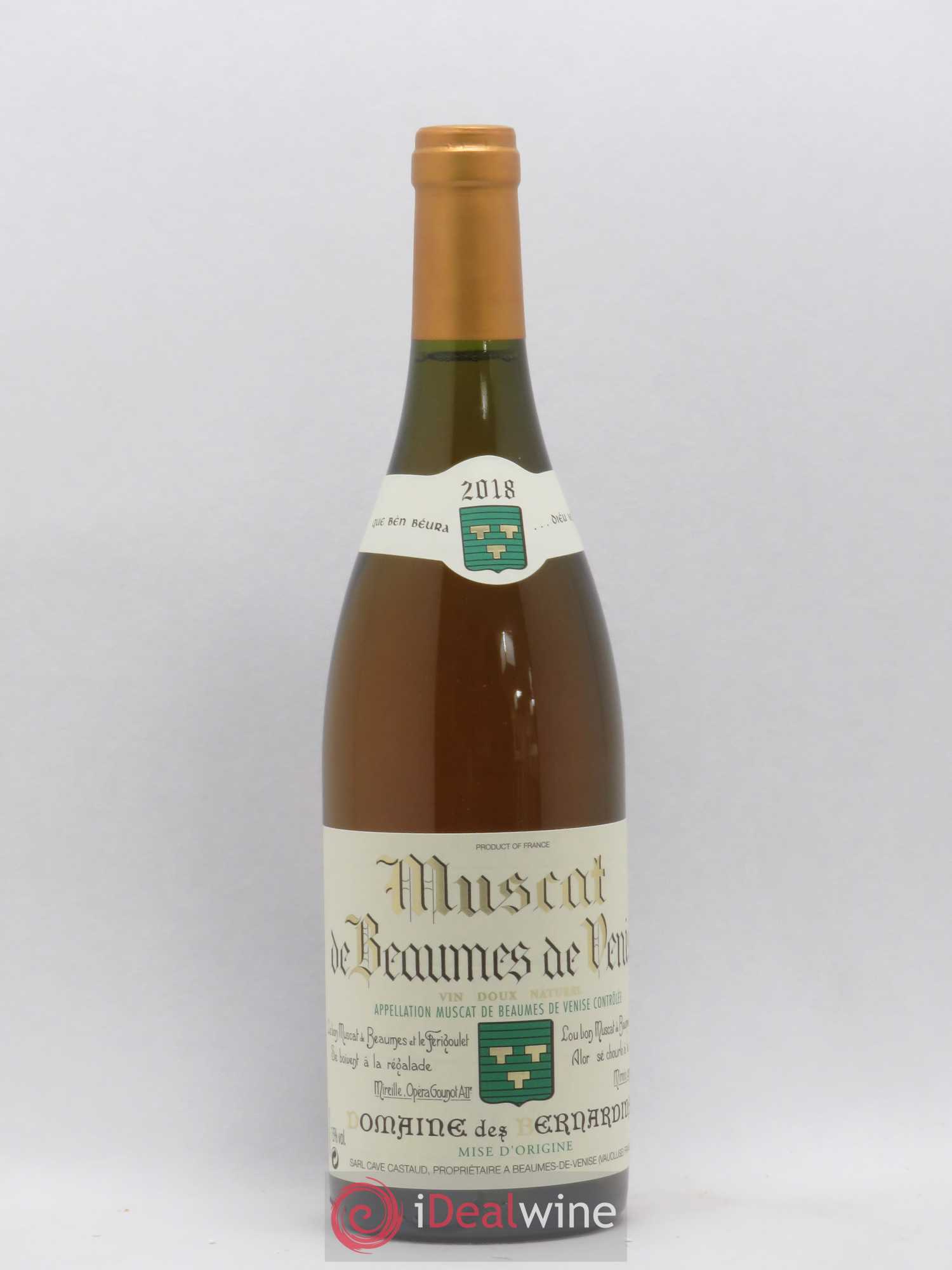 Muscat de Beaumes de Venise des Bernardins (Domaine) 2018 - Lotto di 1 bottiglia - 0