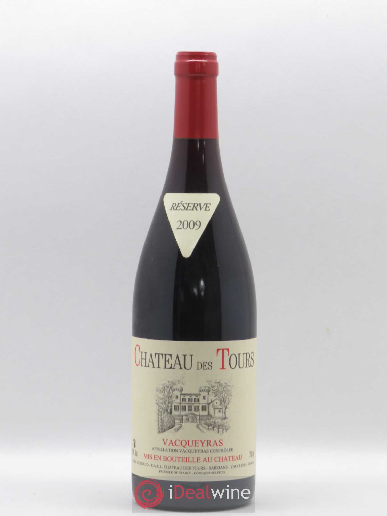 Vacqueyras Château des Tours Emmanuel Reynaud 2009 - Lot de 1 bouteille - 0