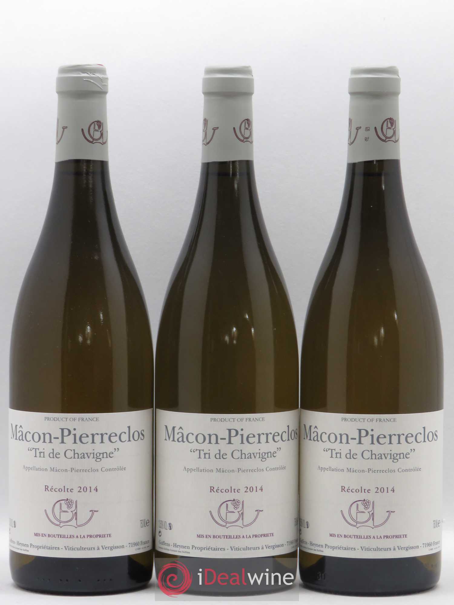 Mâcon-Pierreclos Tri de Chavigne Guffens-Heynen 2014 - Lot de 3 bouteilles - 0