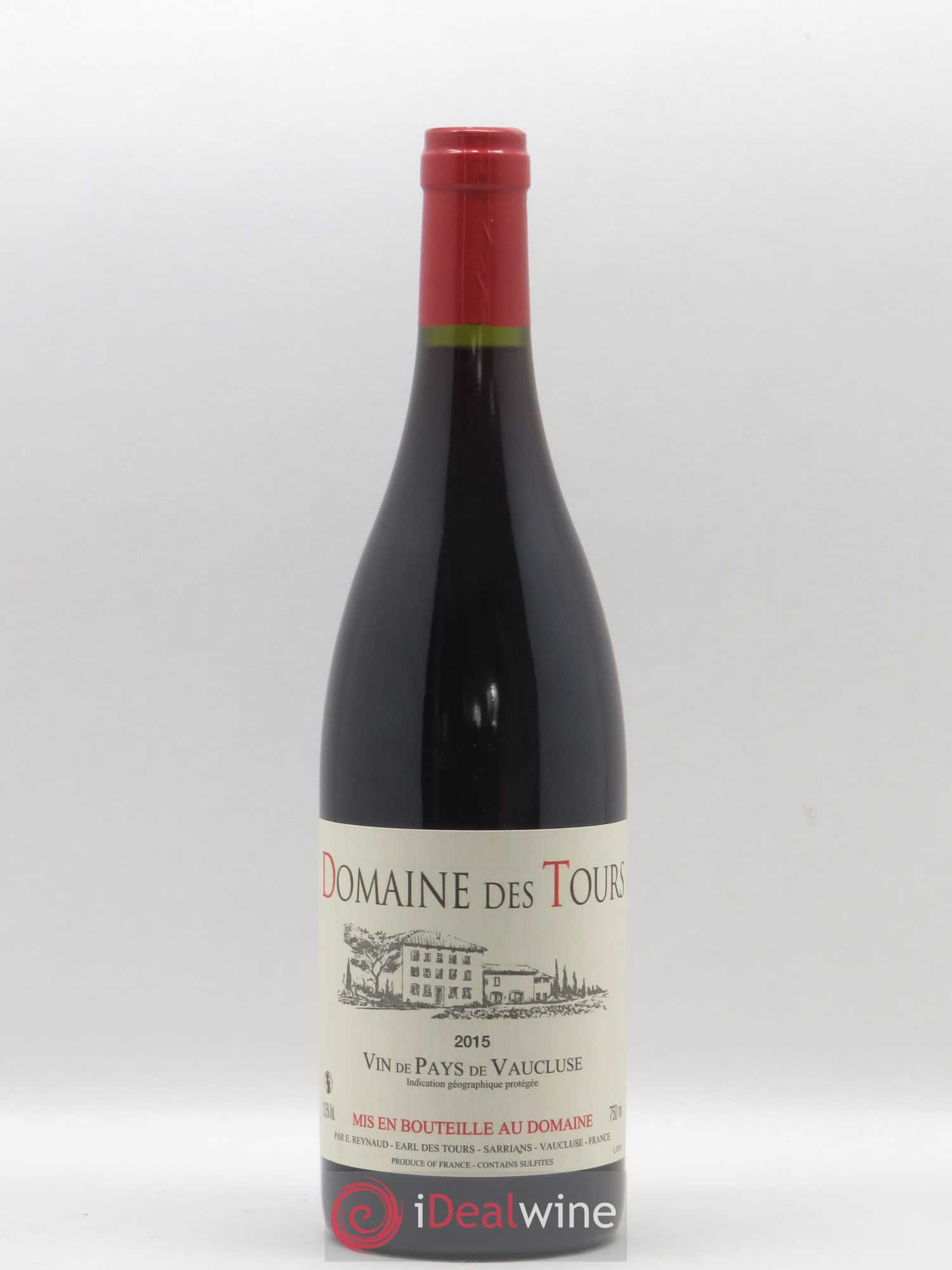 Vaucluse (Vin de Pays de Vaucluse) Domaine des Tours Emmanuel Reynaud 2015 - Lot de 1 bouteille - 0