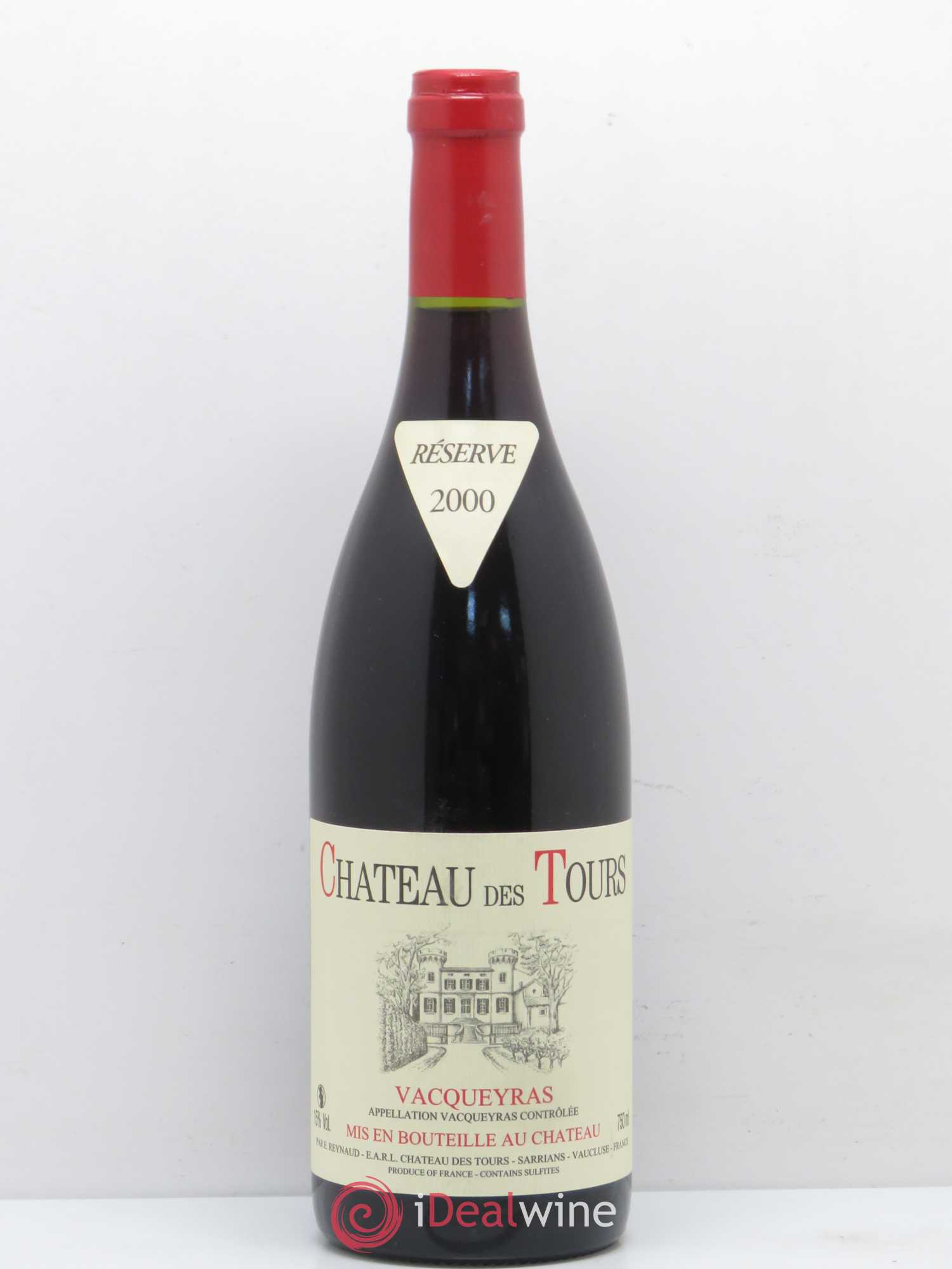 Vacqueyras Château des Tours Emmanuel Reynaud 2000 - Lot de 1 bouteille - 0