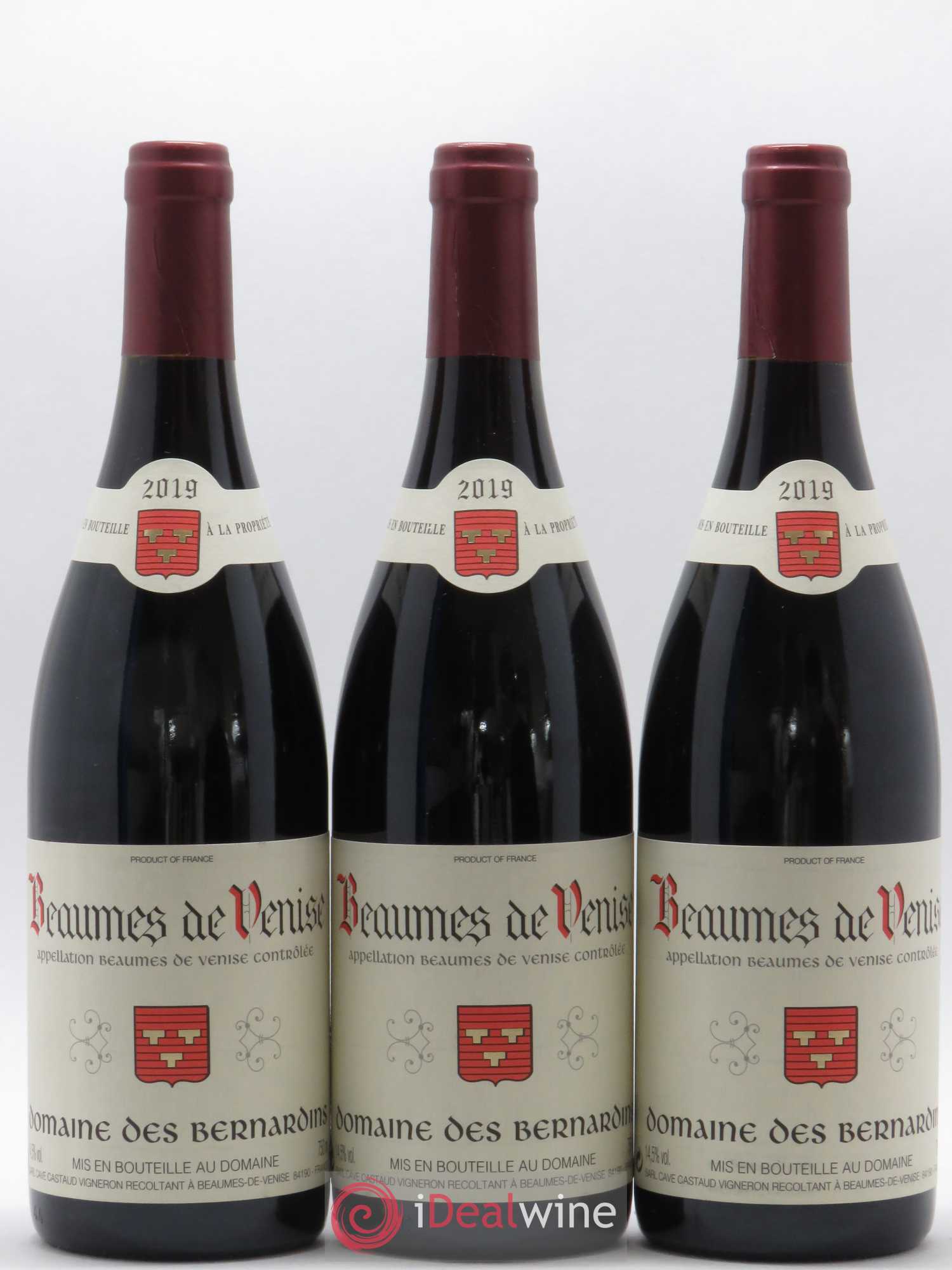 Beaumes-de-Venise Domaine des Bernardins 2019 - Lot de 3 bouteilles - 0
