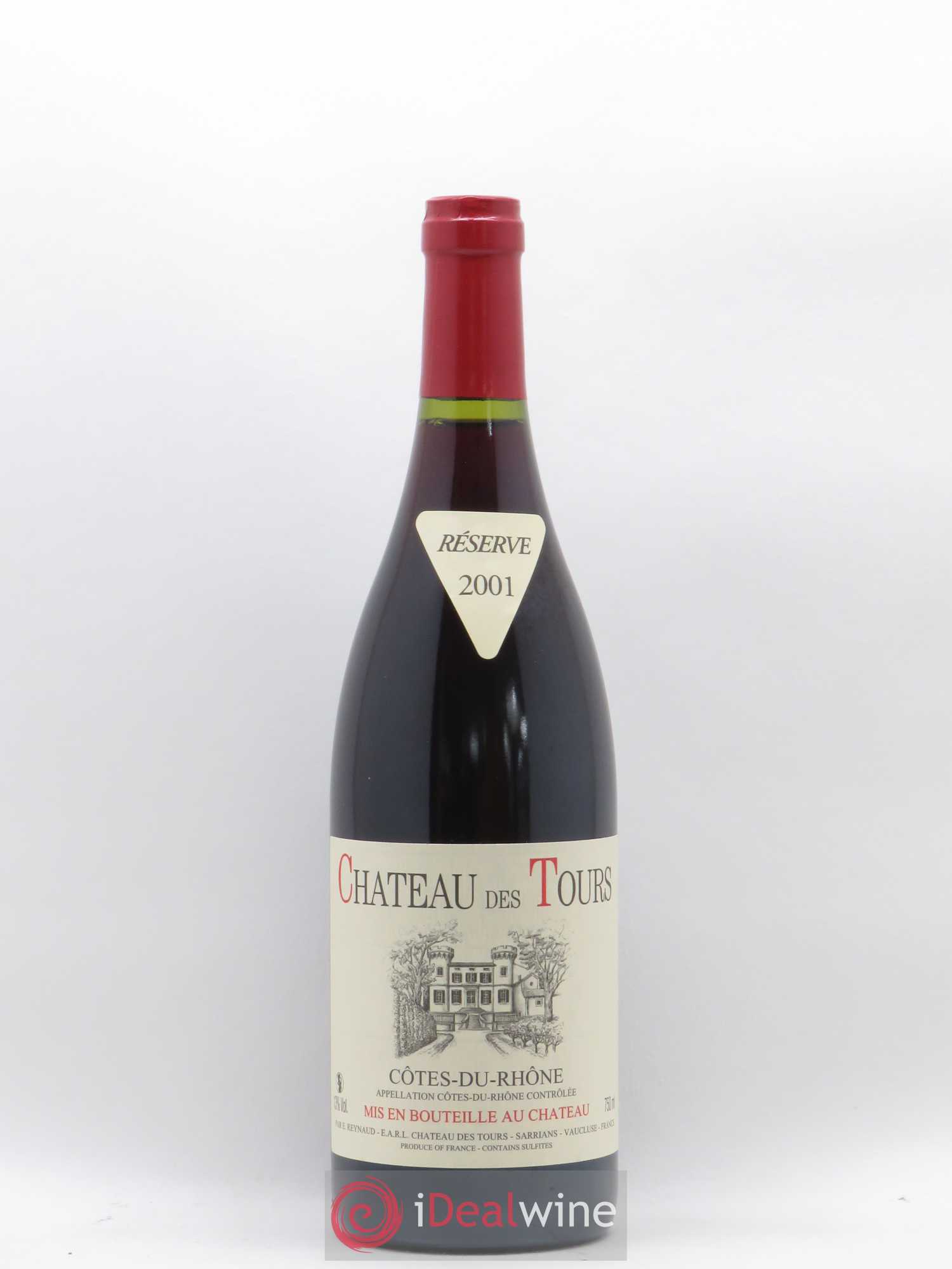 Côtes-du-Rhône Château des Tours Emmanuel Reynaud 2001 - Lot de 1 bouteille - 0