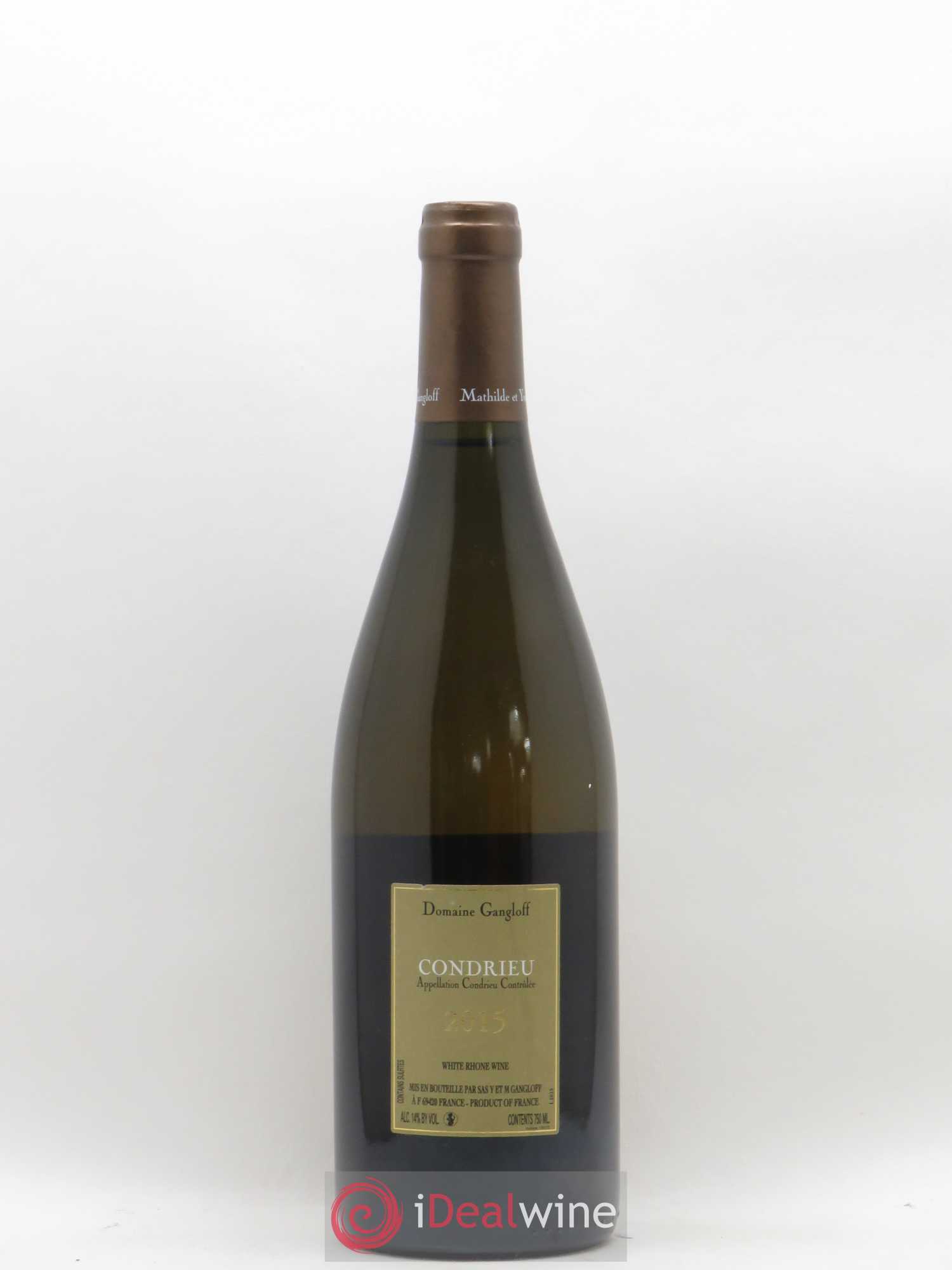 Condrieu Domaine Gangloff (Domaine) 2015 - Lot de 1 bouteille - 1