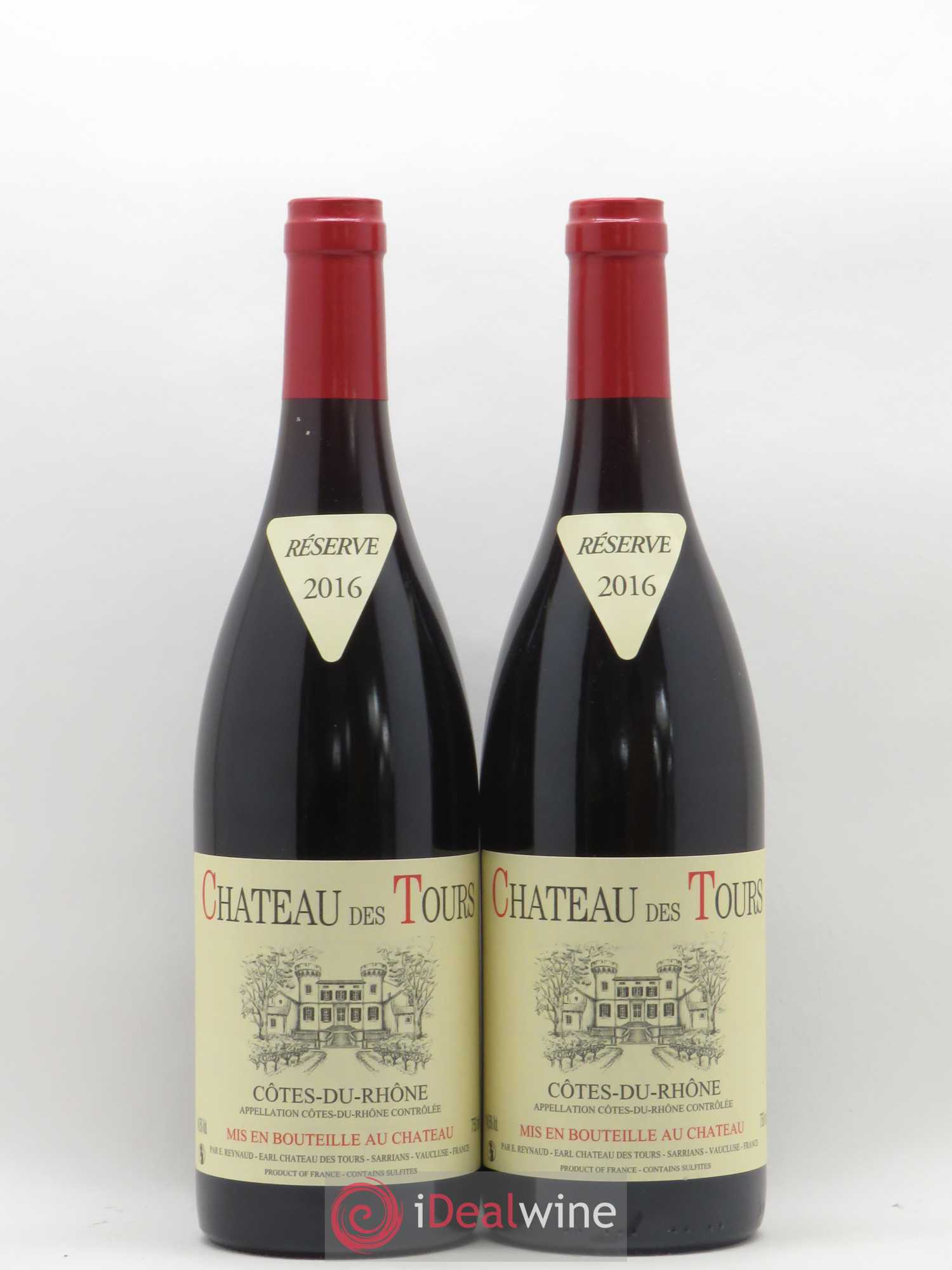 Côtes-du-Rhône Château des Tours Emmanuel Reynaud 2016 - Lot de 2 bouteilles - 0