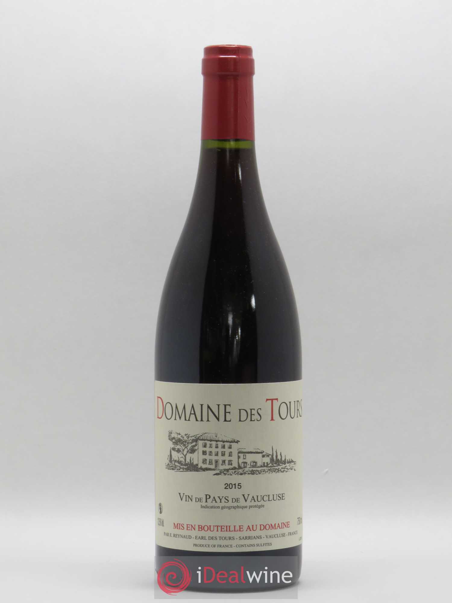 Vaucluse (Vin de Pays de Vaucluse) Domaine des Tours Emmanuel Reynaud 2015 - Lot de 1 bouteille - 0