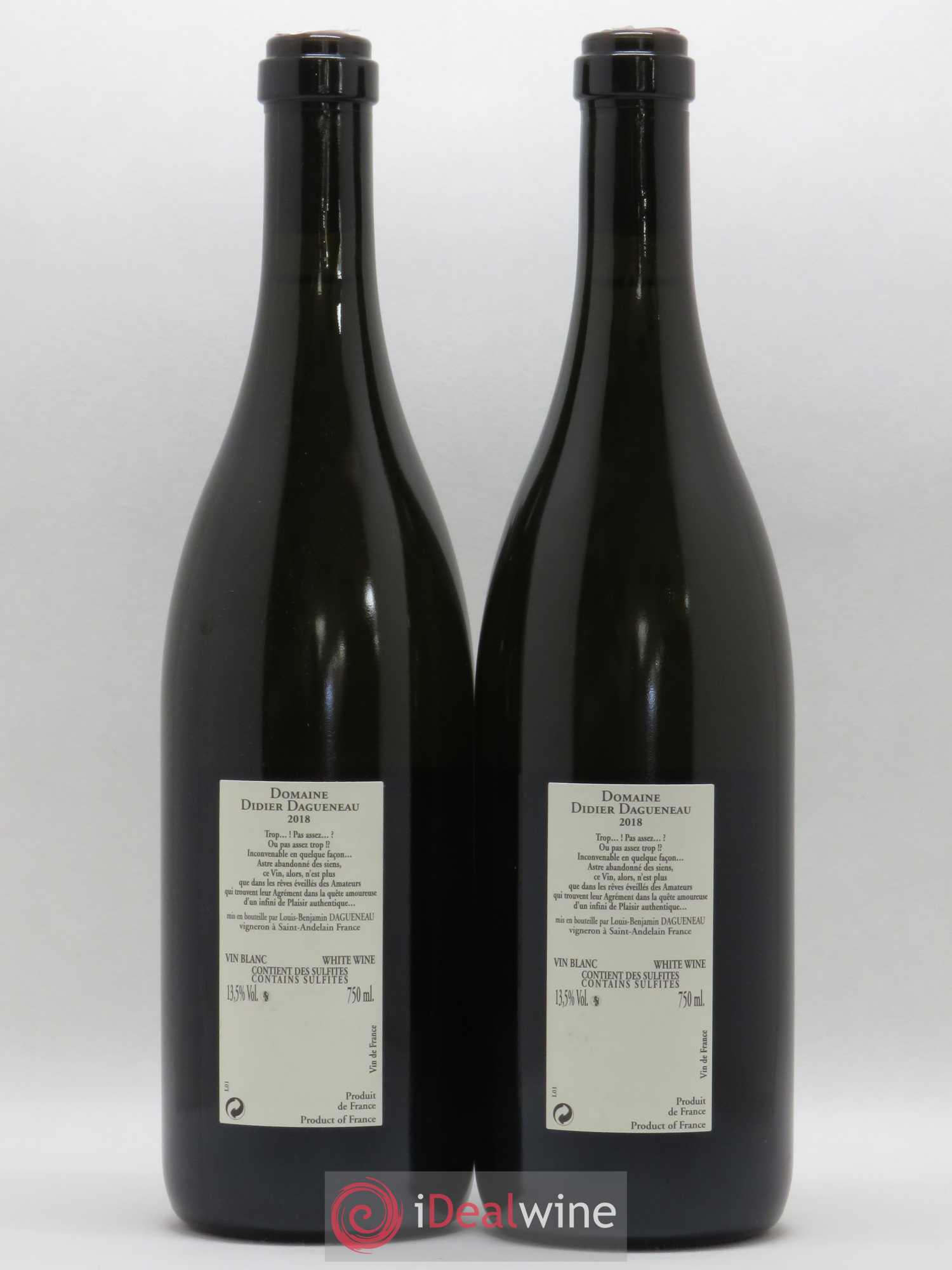 Vin de France Buisson Renard Dagueneau 2018 - Posten von 2 Flaschen - 1