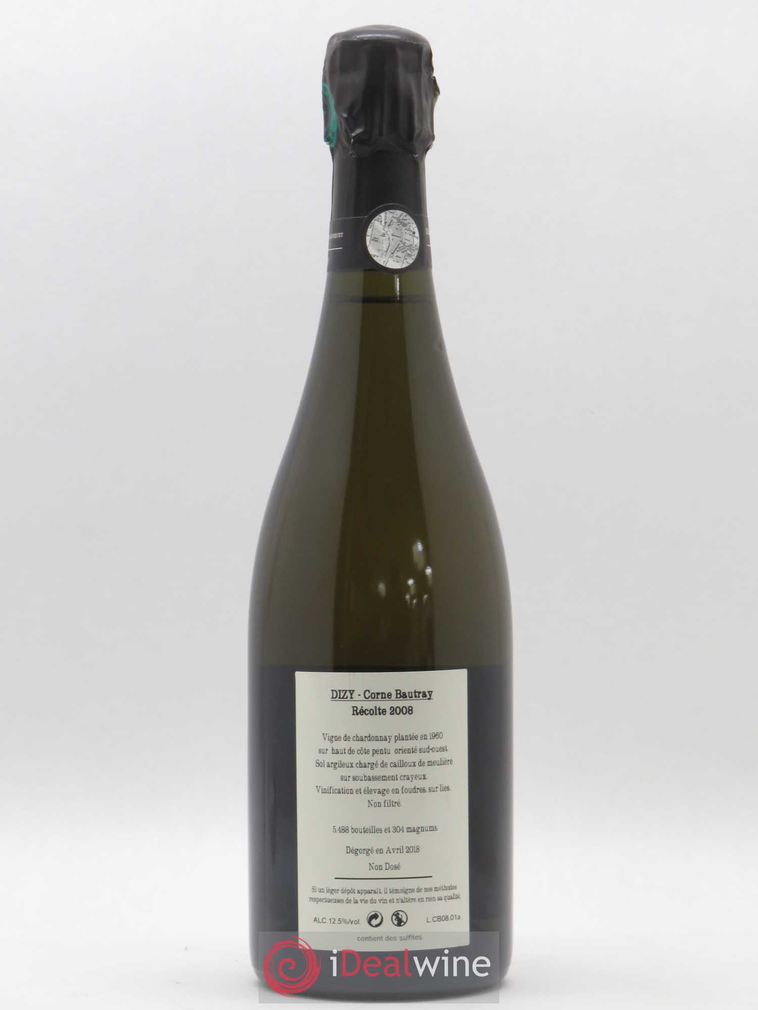 Dizy Corne Bautray Extra-Brut Jacquesson 2008 - Lot de 1 bouteille - 1