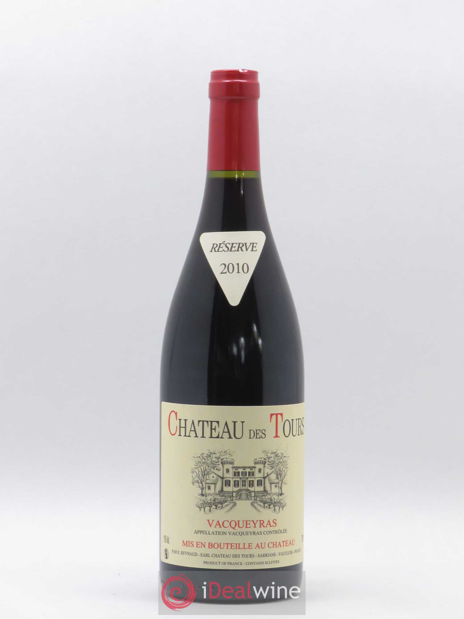 Vacqueyras Château des Tours Emmanuel Reynaud 2010 - Lot de 1 bouteille - 0