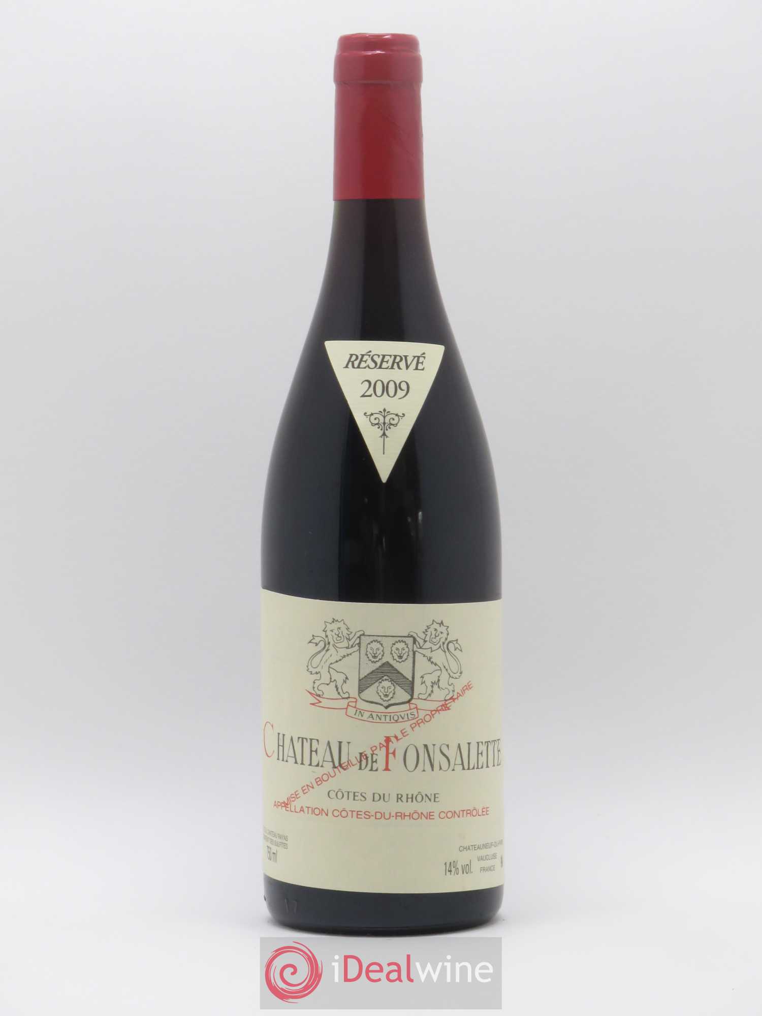 Côtes-du-Rhône Château de Fonsalette Emmanuel Reynaud 2009 - Lot de 1 bouteille - 0