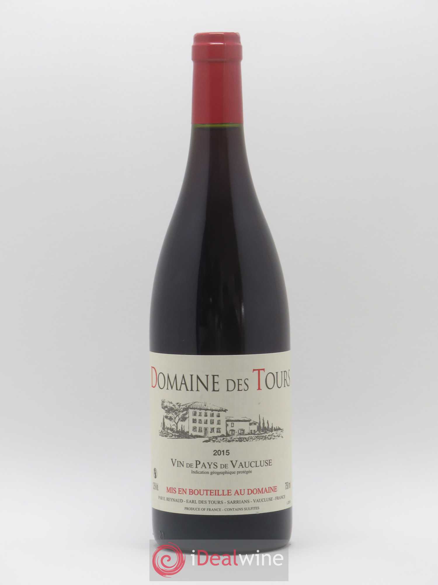 Vaucluse (Vin de Pays de Vaucluse) Domaine des Tours Emmanuel Reynaud 2015 - Lot de 1 bouteille - 0