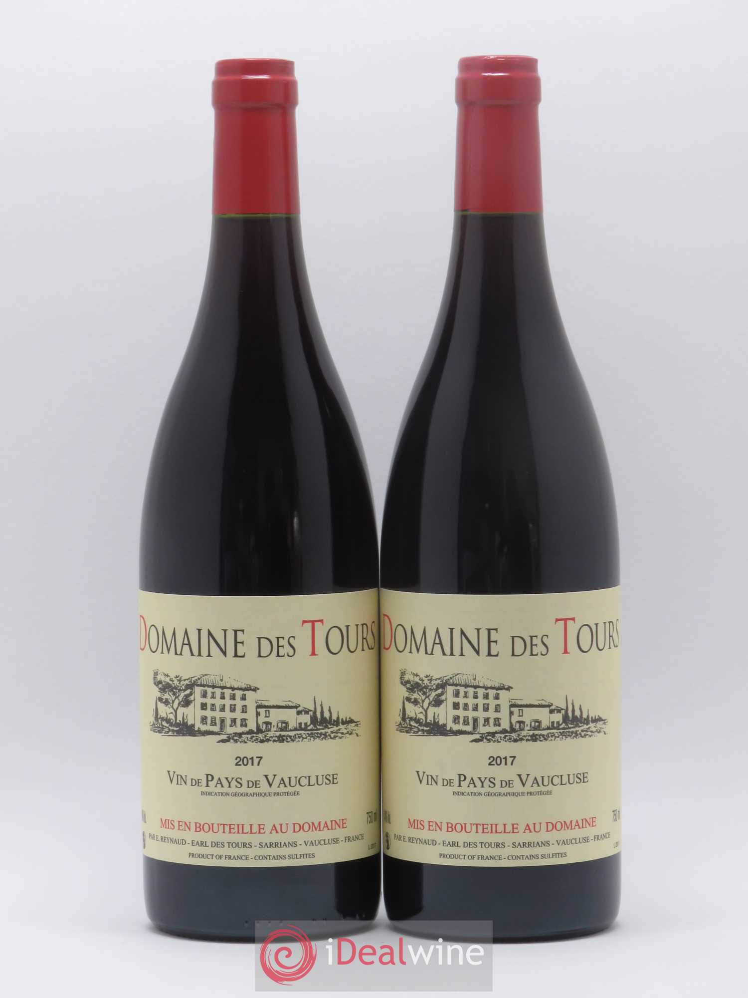 Vaucluse (Vin de Pays de Vaucluse) Domaine des Tours Emmanuel Reynaud 2017 - Lot de 2 bouteilles - 0