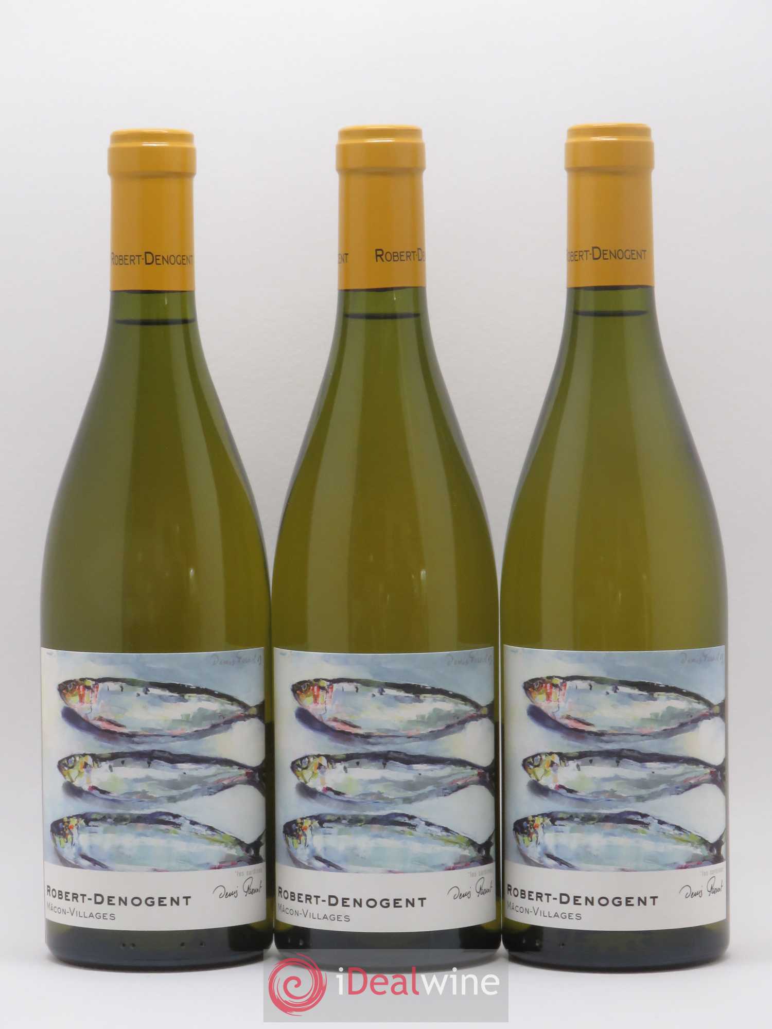 Mâcon Villages Les Sardines Robert Denogent 2018 - Posten von 3 Flaschen - 0