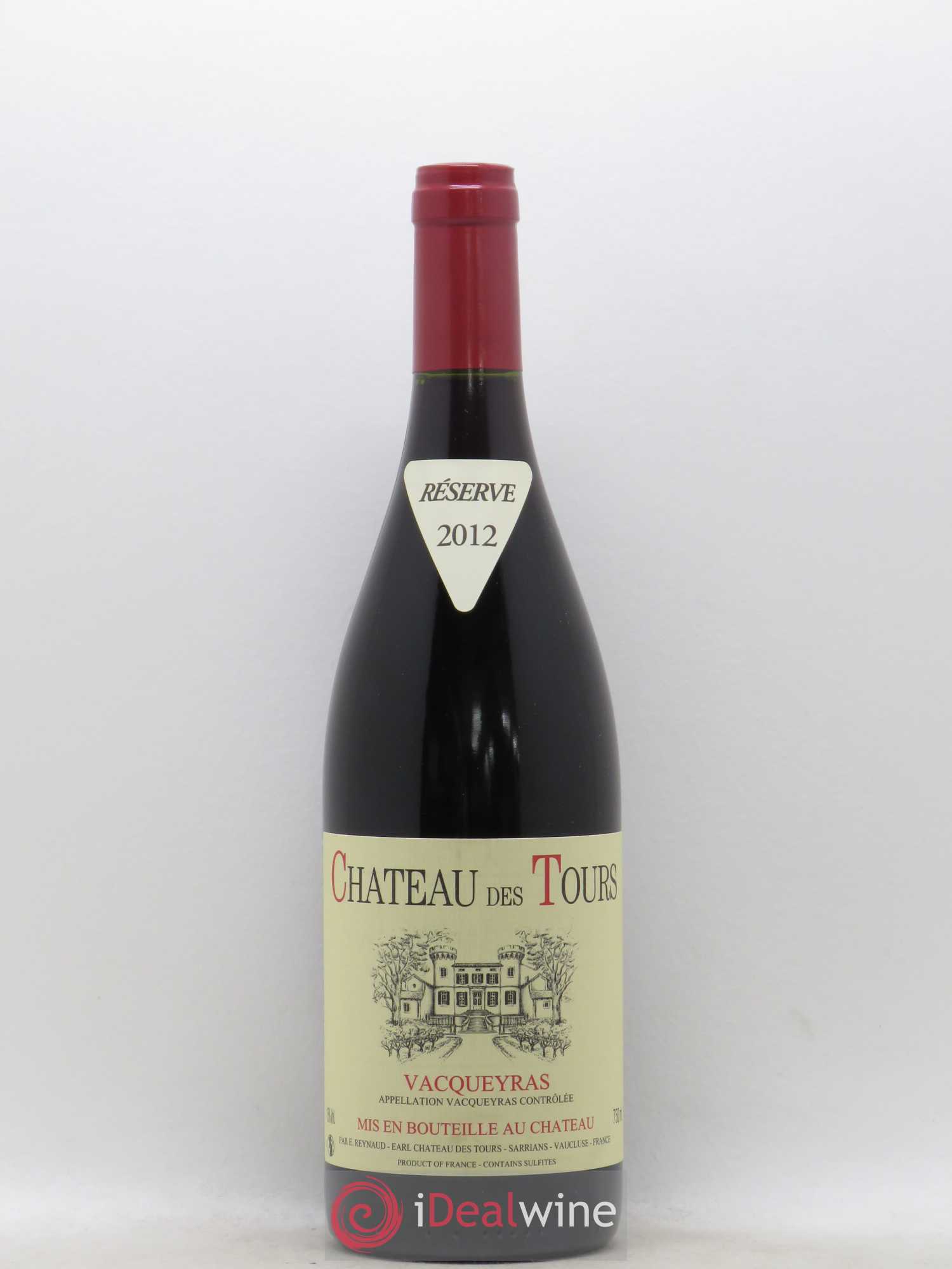 Vacqueyras Château des Tours Emmanuel Reynaud 2012 - Lot de 1 bouteille - 0