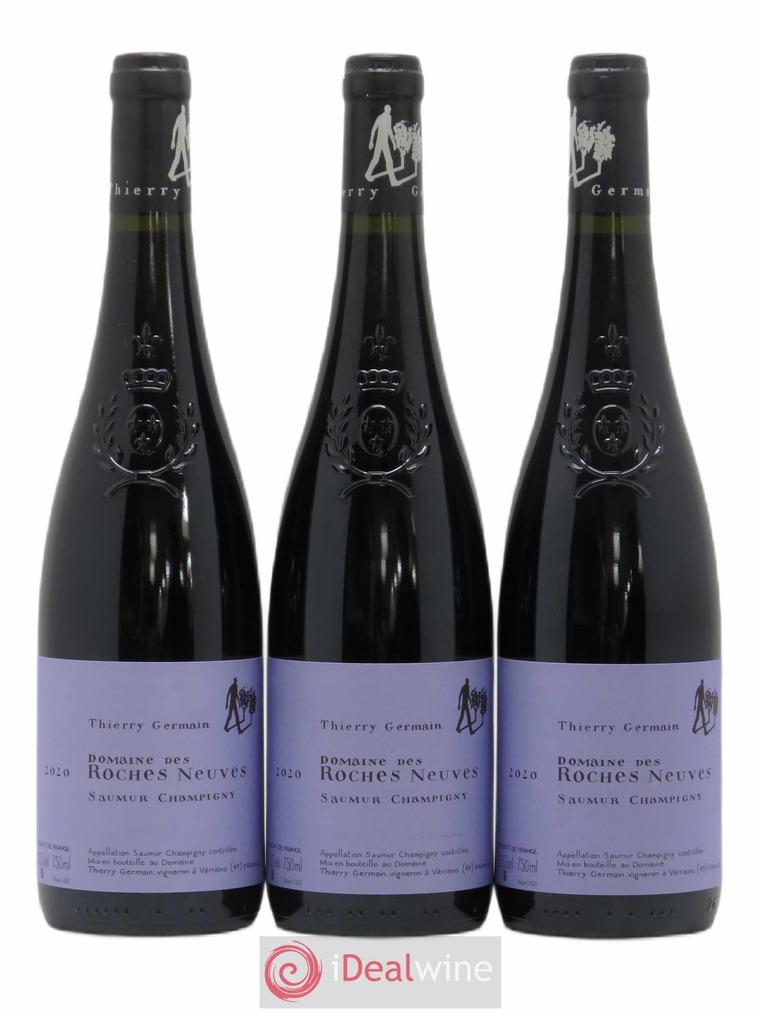 Saumur-Champigny Domaine des Roches Neuves - Thierry Germain 2020 - Lot de 3 bouteilles - 0
