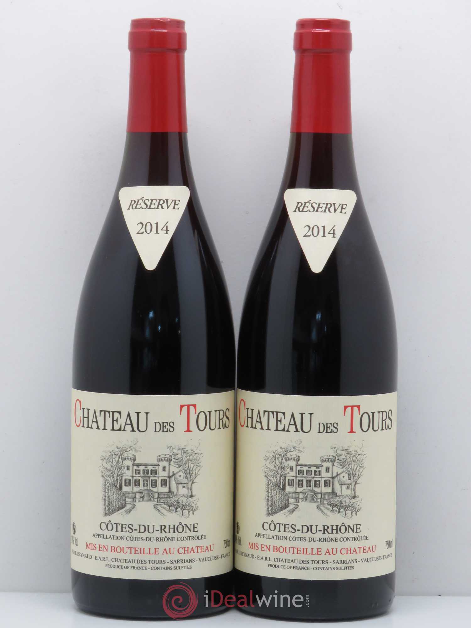 Côtes-du-Rhône Château des Tours Emmanuel Reynaud 2014 - Lot de 2 bouteilles - 0
