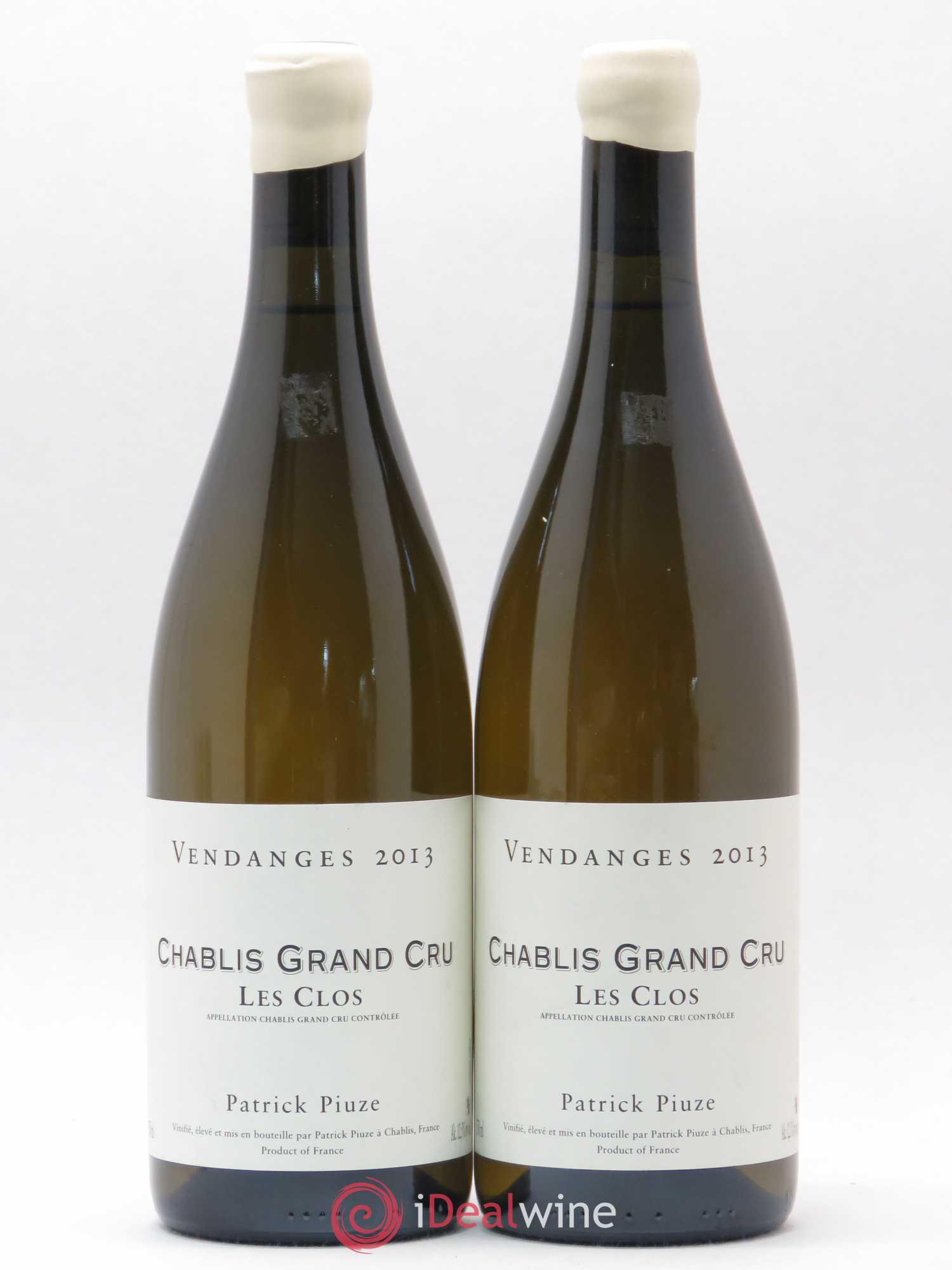 Chablis Grand Cru Les Clos Patrick Piuze (Domaine) 2013 - Lot de 2 bouteilles - 0