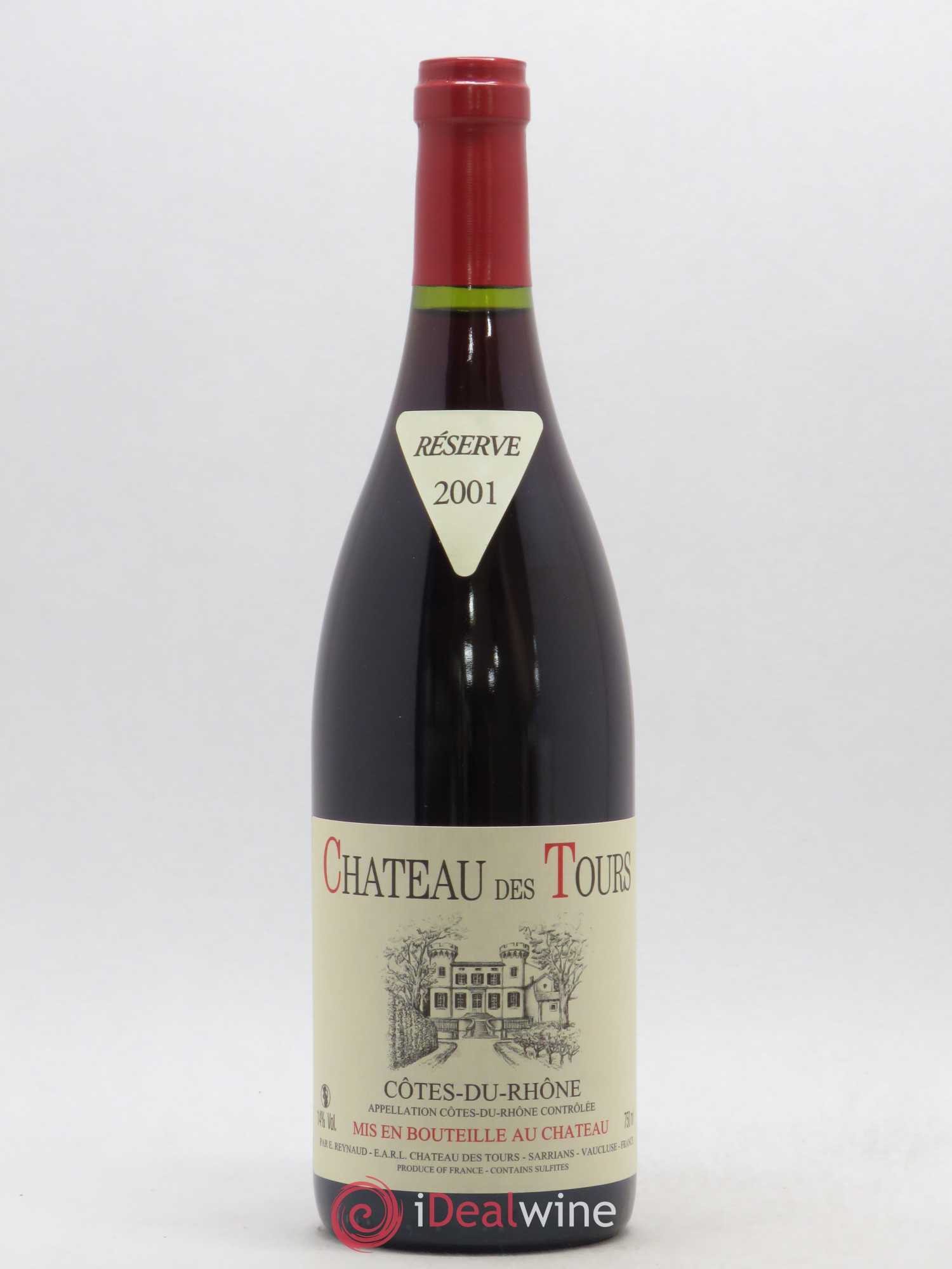 Côtes-du-Rhône Château des Tours Emmanuel Reynaud 2001 - Lot de 1 bouteille - 0