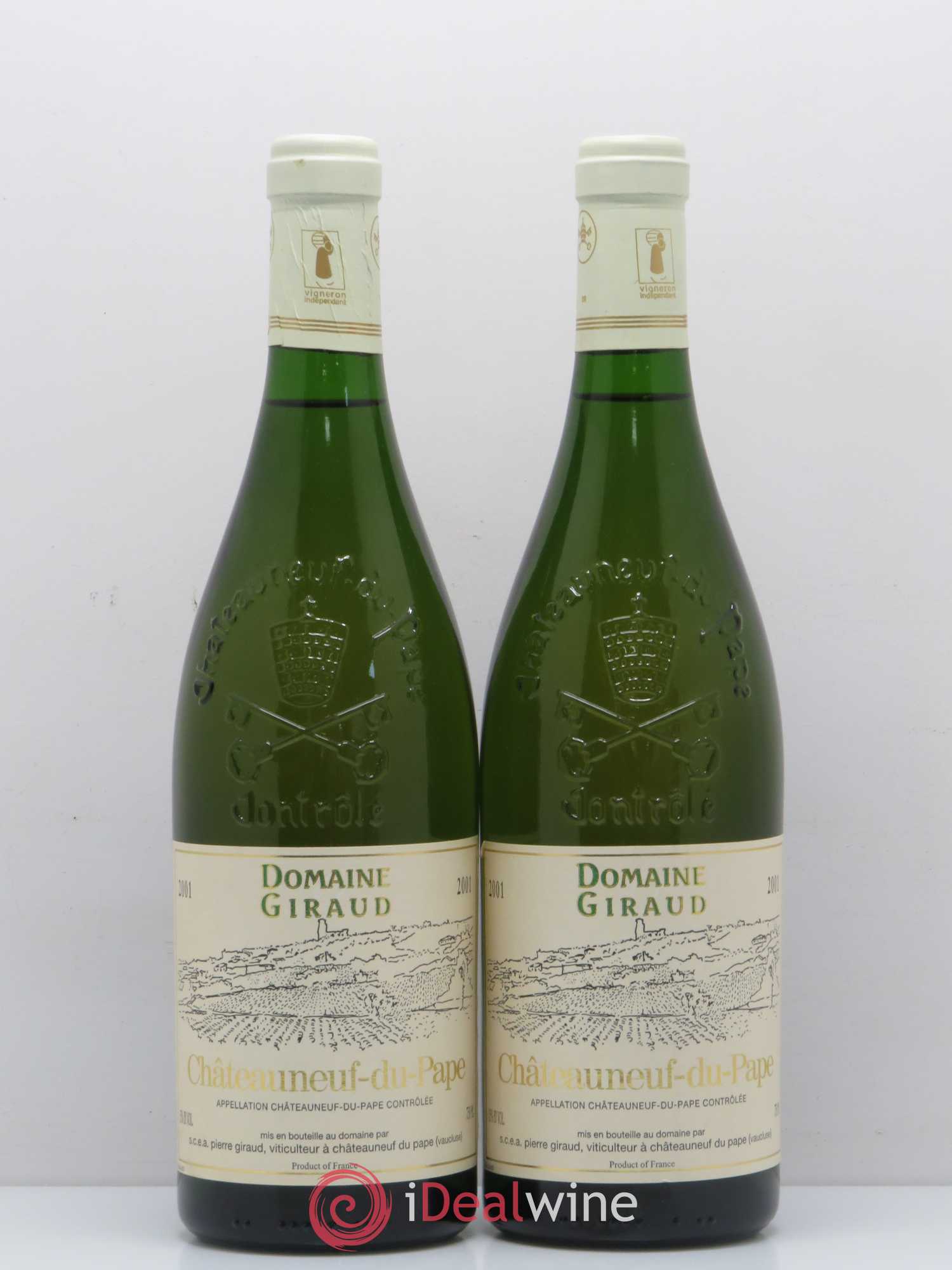 Châteauneuf-du-Pape Giraud (sans prix de réserve) 2001 - Posten von 2 Flaschen - 0