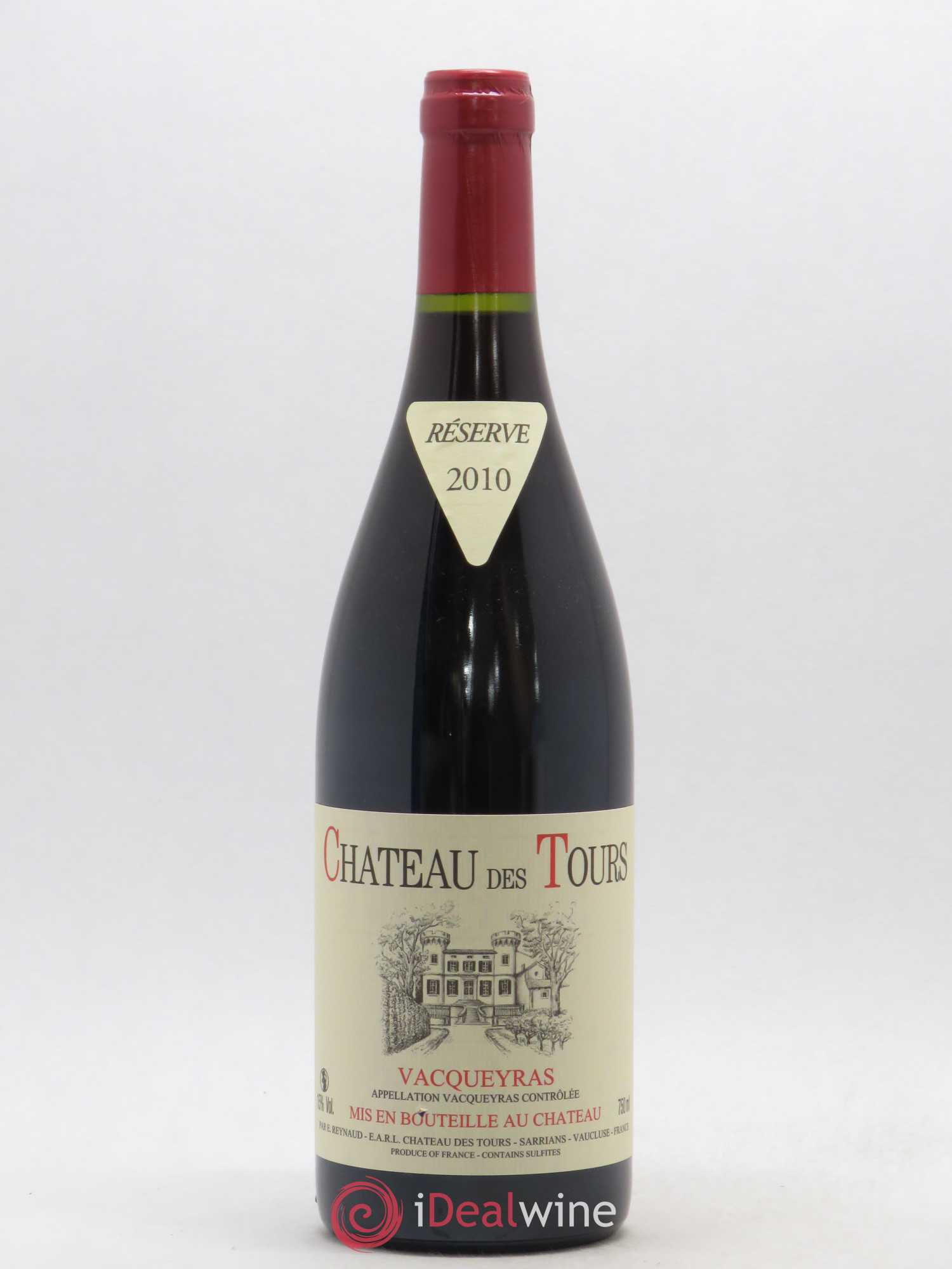 Vacqueyras Château des Tours Emmanuel Reynaud 2010 - Lot de 1 bouteille - 0