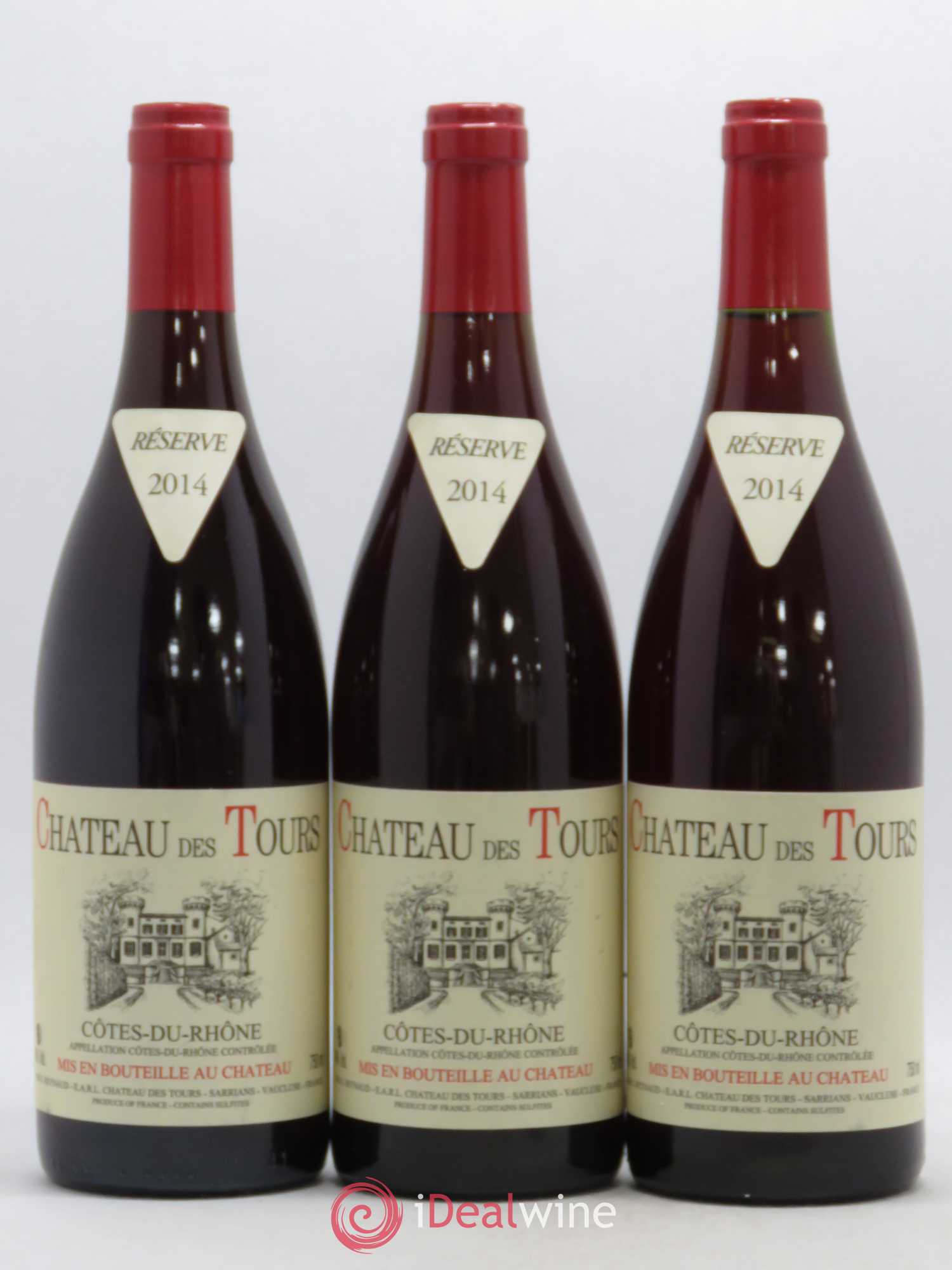 Côtes-du-Rhône Château des Tours Emmanuel Reynaud 2014 - Lot de 3 bouteilles - 0