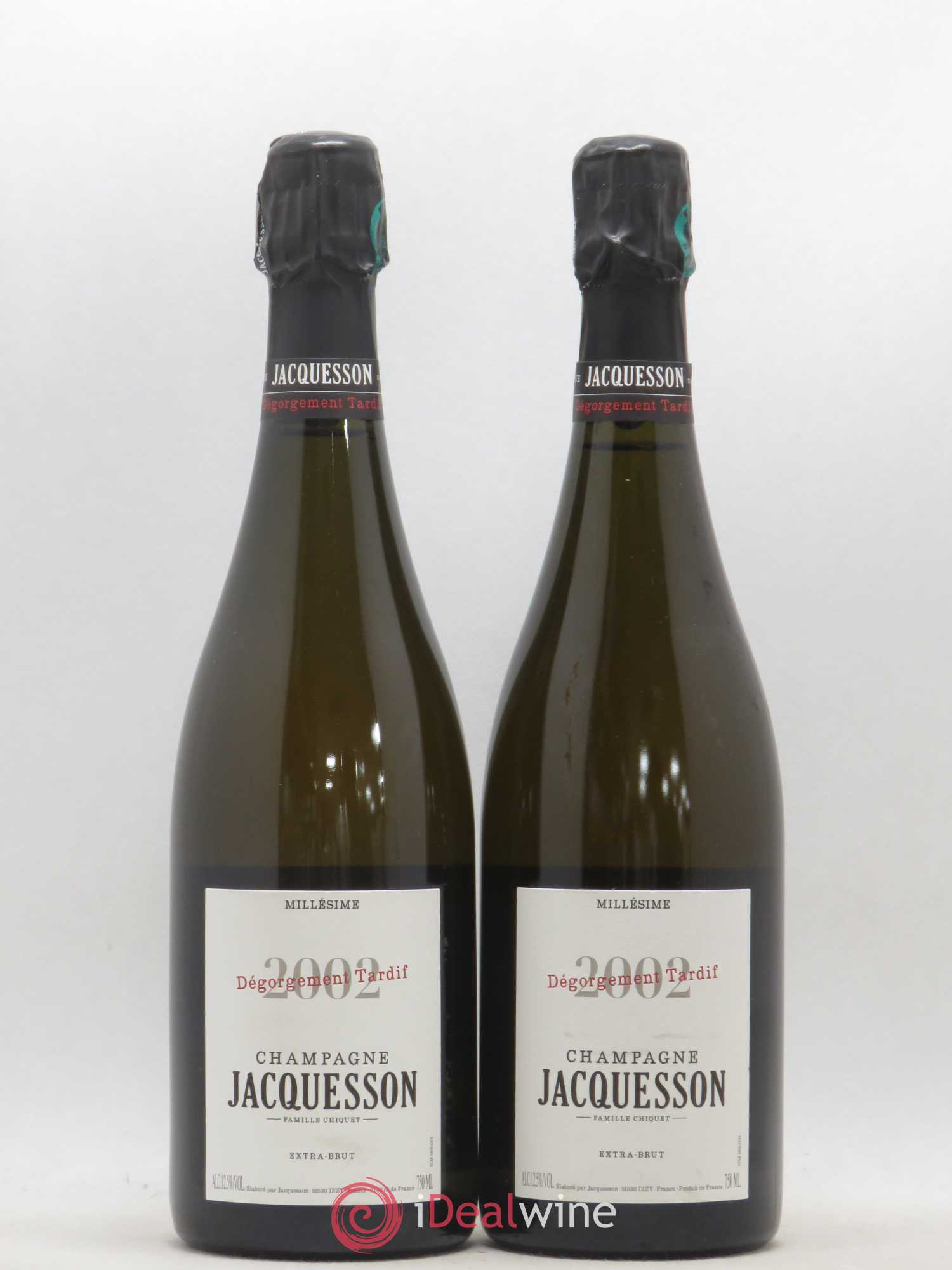 Dégorgement Tardif Jacquesson 2002 - Lot de 2 bouteilles - 0