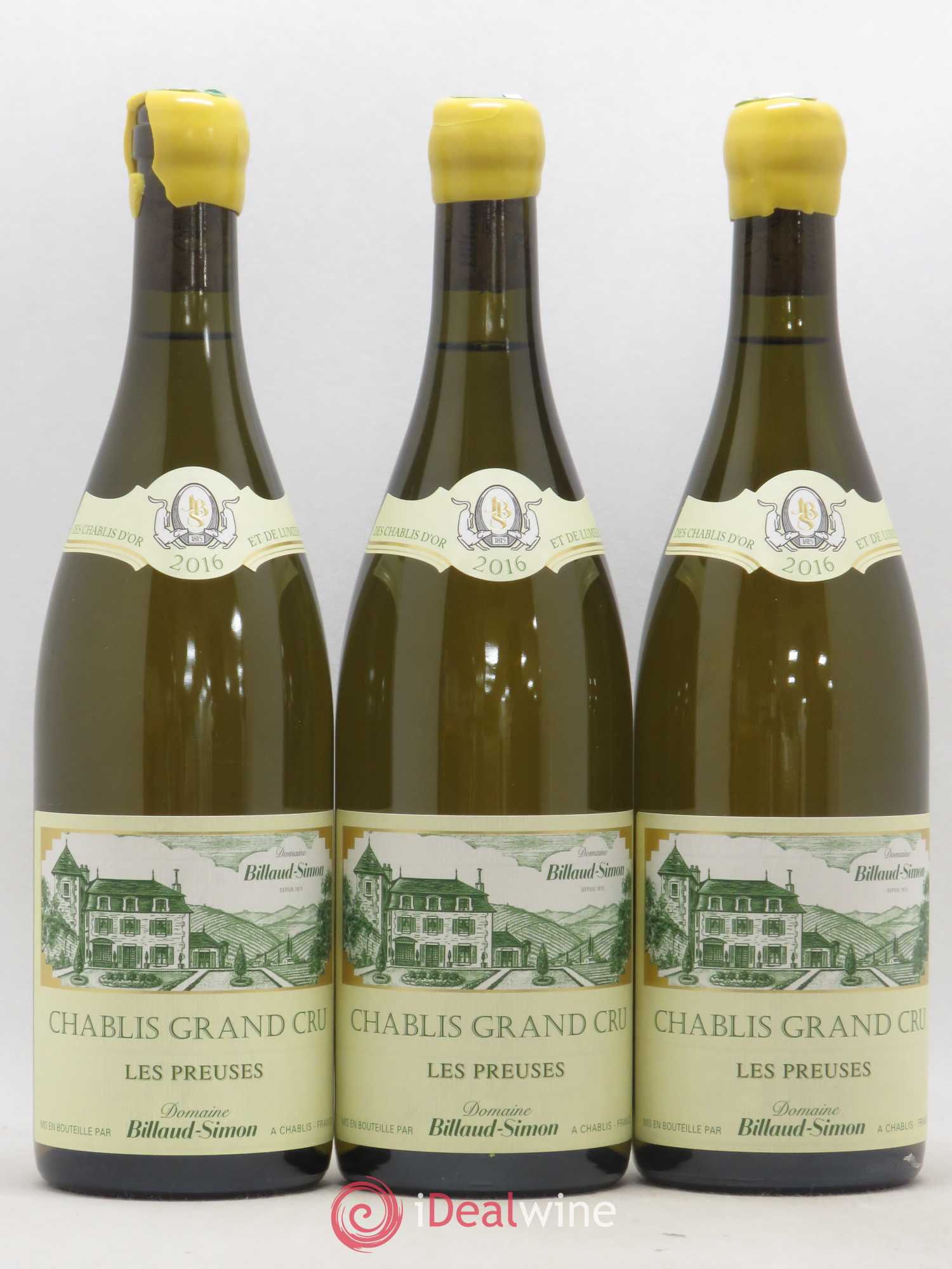 Chablis Grand Cru Les Preuses Billaud-Simon (Domaine) 2016 - Lot de 3 bouteilles - 0