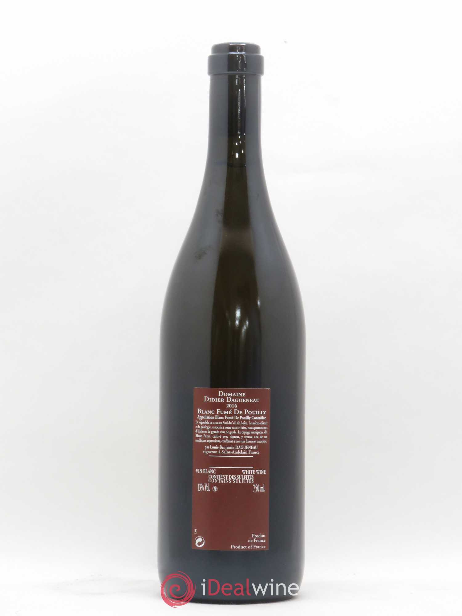 Vin de France (anciennement Pouilly-Fumé) Pur Sang Dagueneau (Domaine Didier - Louis-Benjamin) 2016 - Lot de 1 bouteille - 1