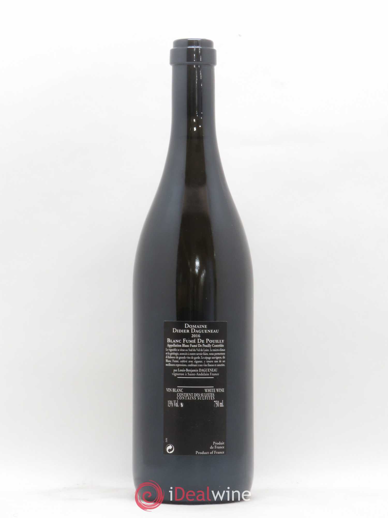 Vin de France (anciennement Pouilly-Fumé) Silex Dagueneau (Domaine Didier - Louis-Benjamin) 2016 - Lot de 1 bouteille - 1