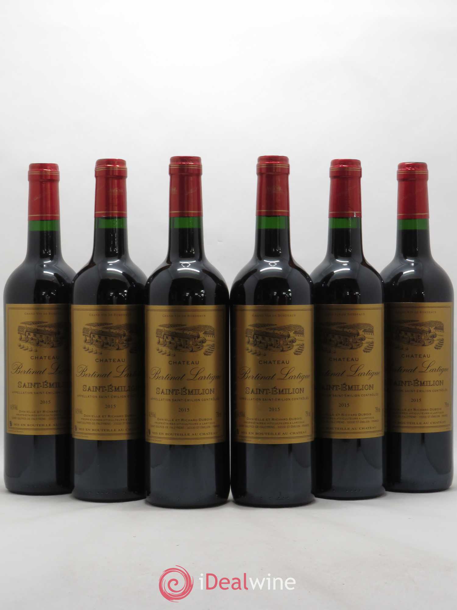 Saint-Émilion Bertinat-Lartigue 2015 - Posten von 6 Flaschen - 0