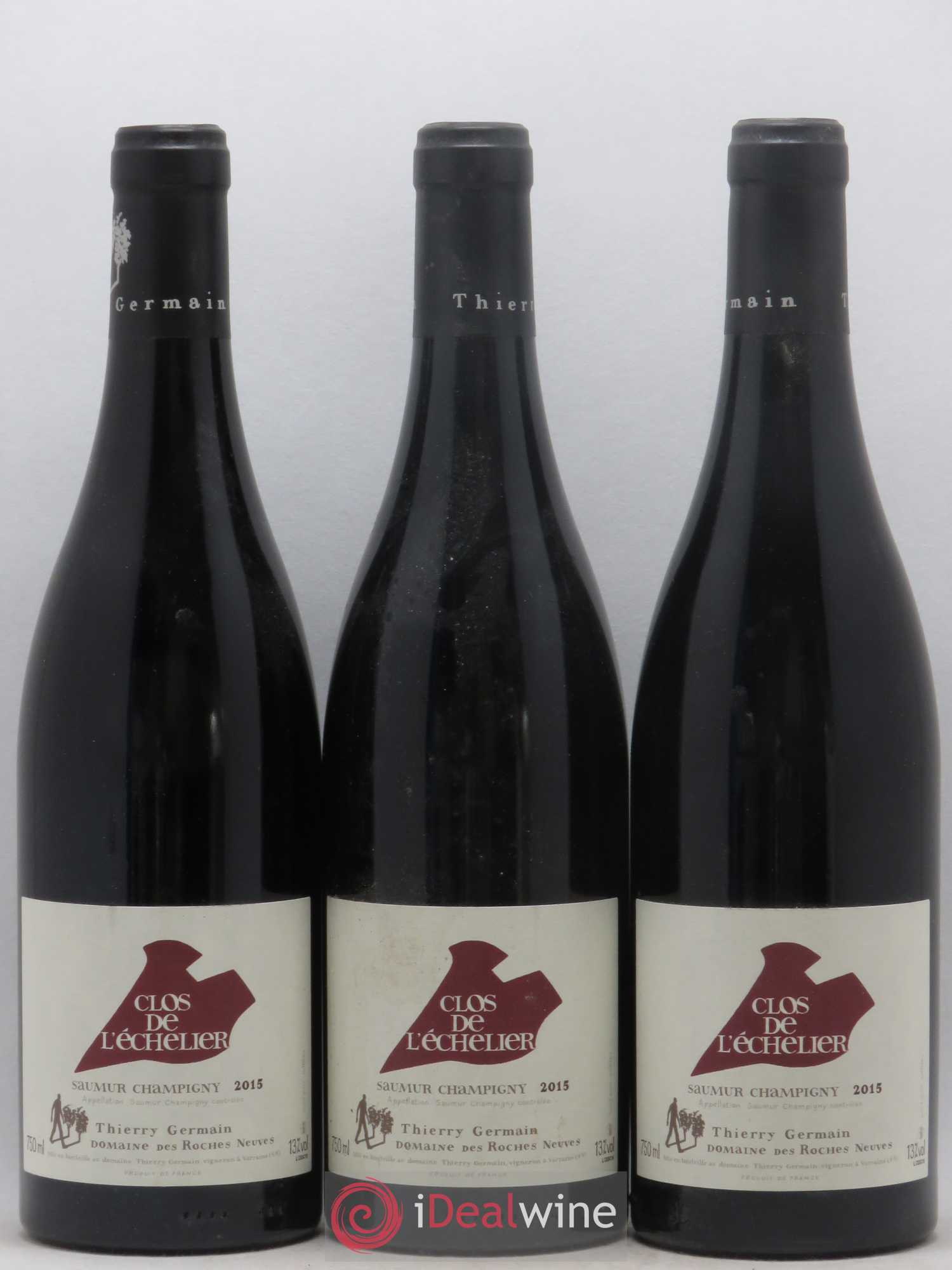 Saumur-Champigny Clos de l'Echelier Domaine des Roches Neuves - Thierry Germain 2015 - Lot de 3 bouteilles - 0