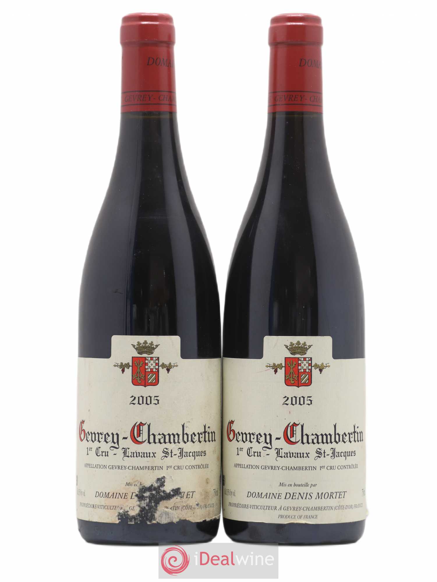 Gevrey-Chambertin 1er Cru Lavaux Saint Jacques Denis Mortet (Domaine) 2005 - Lot de 2 bouteilles - 0