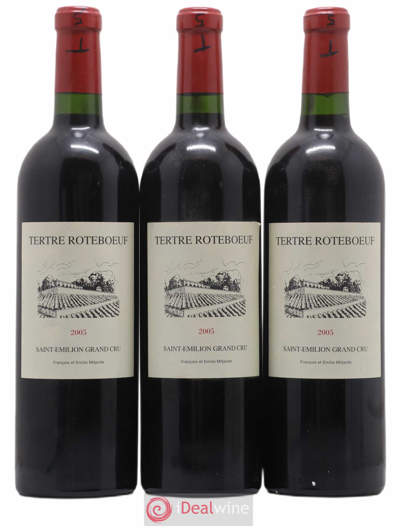 Château Tertre Roteboeuf 2005 - Lot de 3 bouteilles - 0
