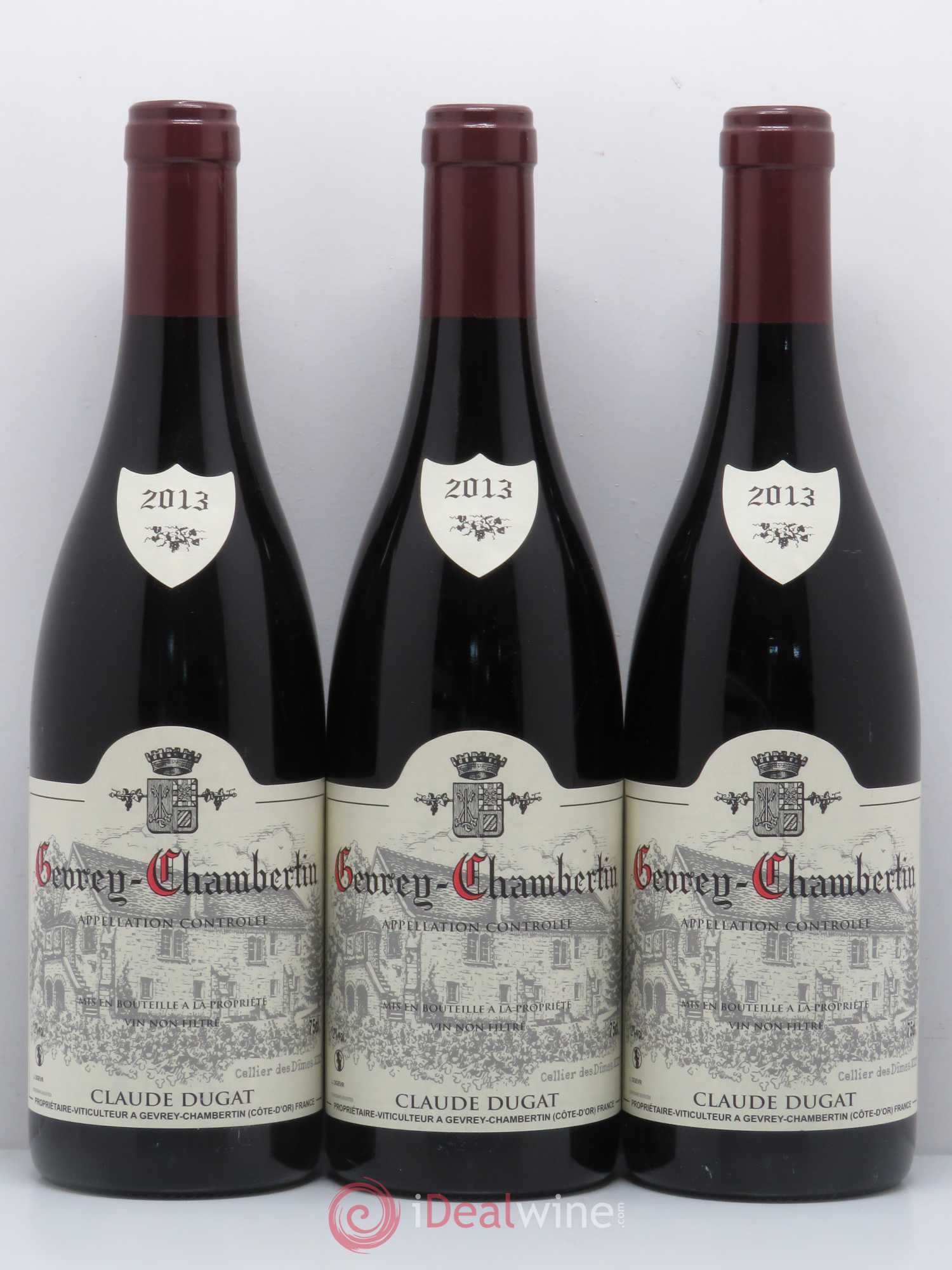 Gevrey-Chambertin Claude Dugat 2013 - Lot de 3 bouteilles - 0