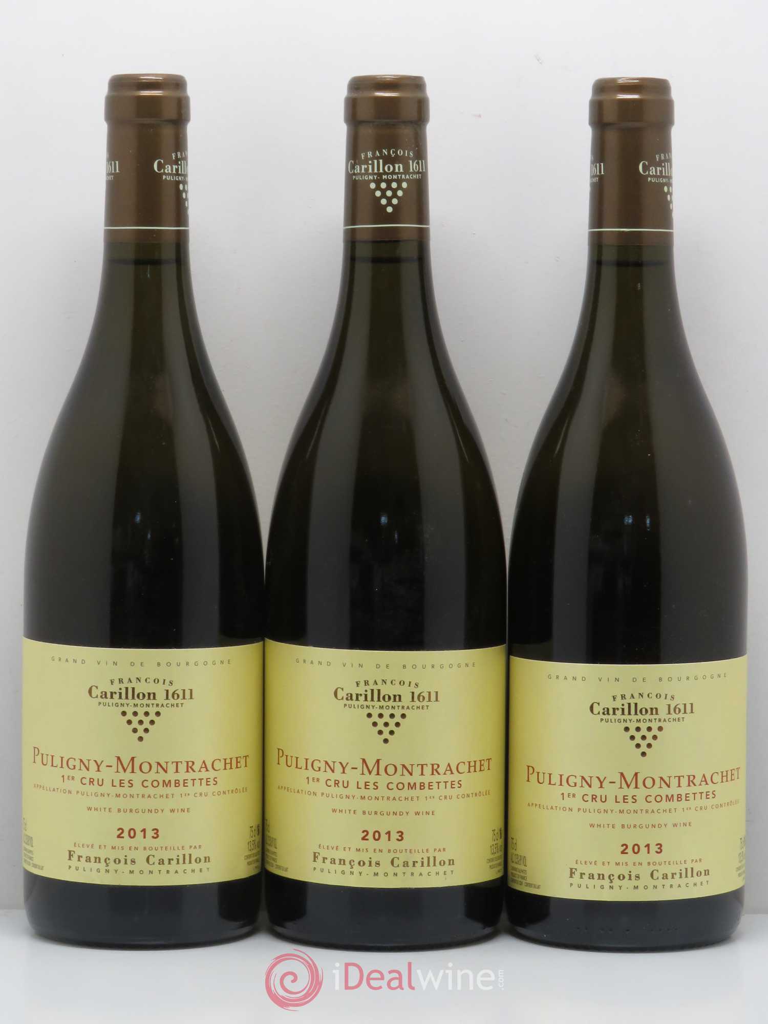 Puligny-Montrachet 1er Cru Les Combettes François Carillon 2013 - Posten von 3 Flaschen - 0