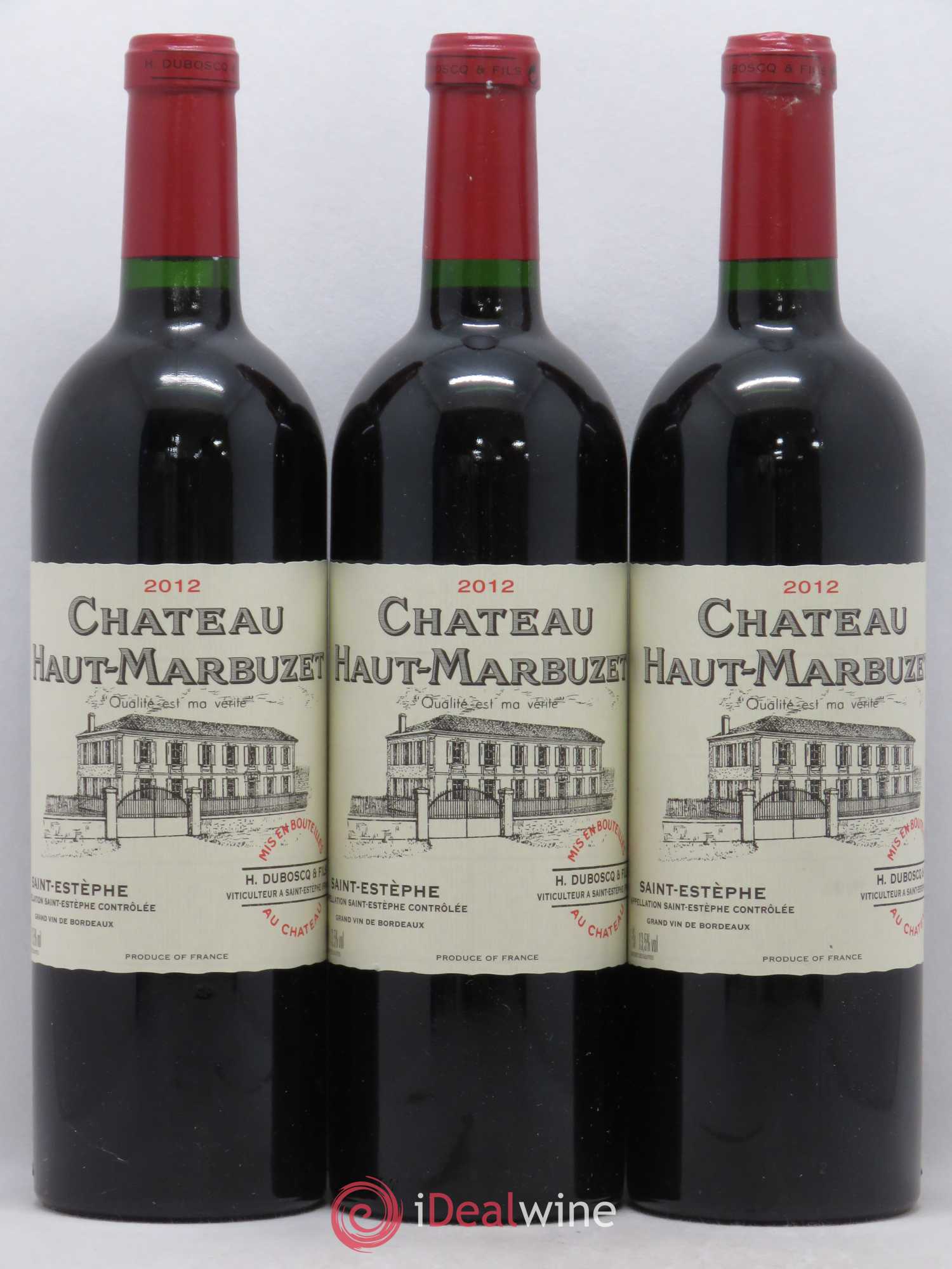Château Haut Marbuzet 2012 - Lot de 6 bouteilles - 1