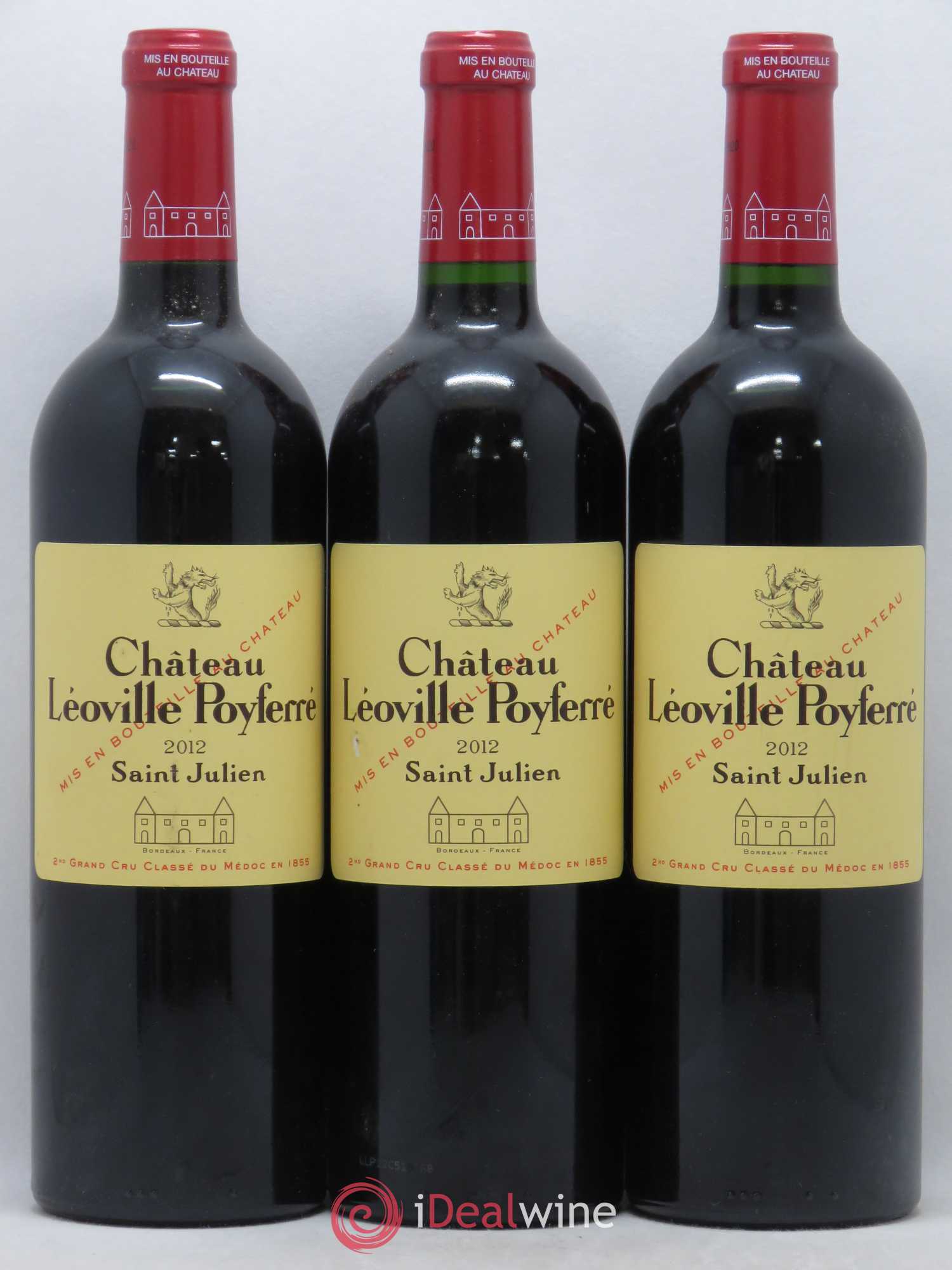 Château Léoville Poyferré 2ème Grand Cru Classé 2012 - Lot de 3 bouteilles - 0