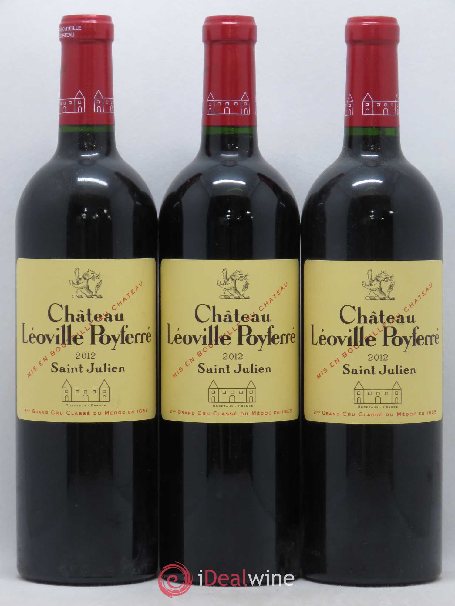 Château Léoville Poyferré 2ème Grand Cru Classé 2012 - Lot de 3 bouteilles - 0