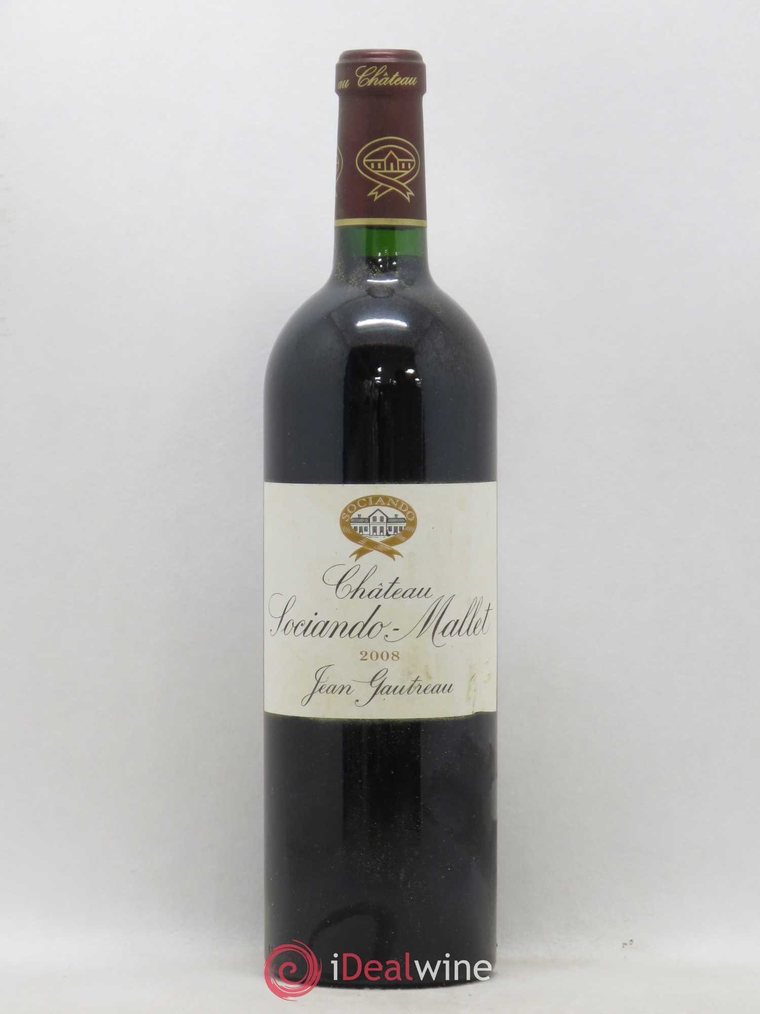 Château Sociando Mallet 2008 - Lot de 1 bouteille - 0