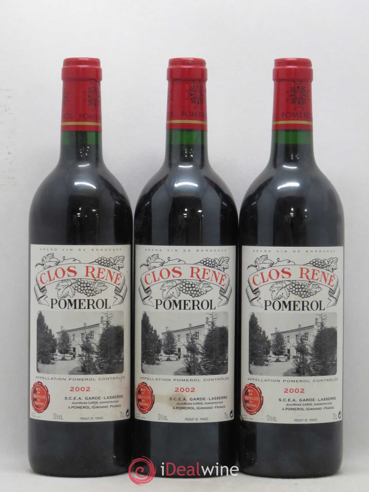 Clos René 2002 - Lotto di 5 bottiglie - 1