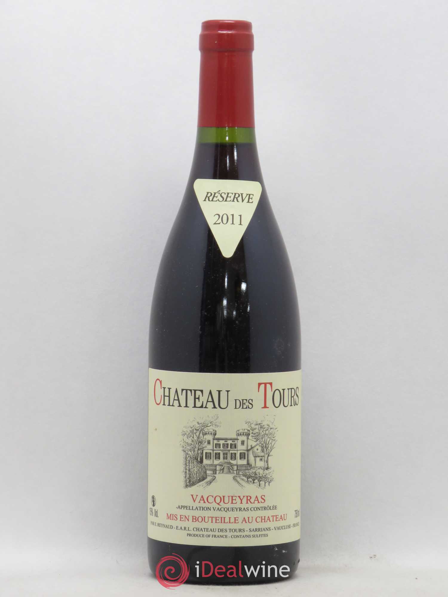 Vacqueyras Château des Tours Emmanuel Reynaud 2011 - Lot de 1 bouteille - 0